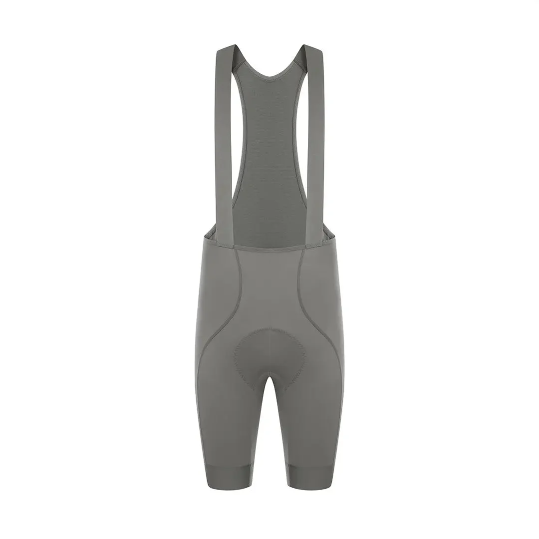 Men's All- Purpose Bib Shorts T100 - Smoky Gray