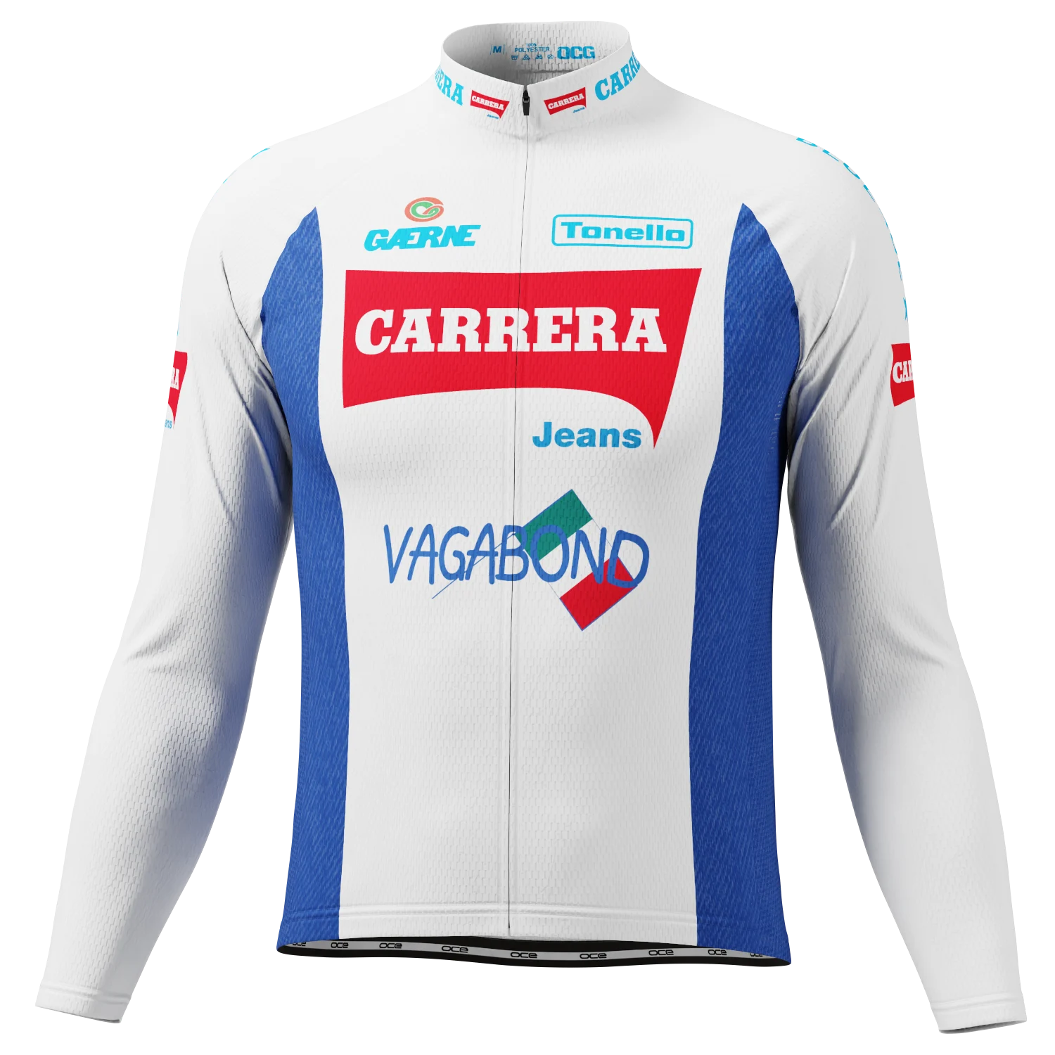 Men's Carrera Long Sleeve Cycling Jersey Quick-Dry Personalizable