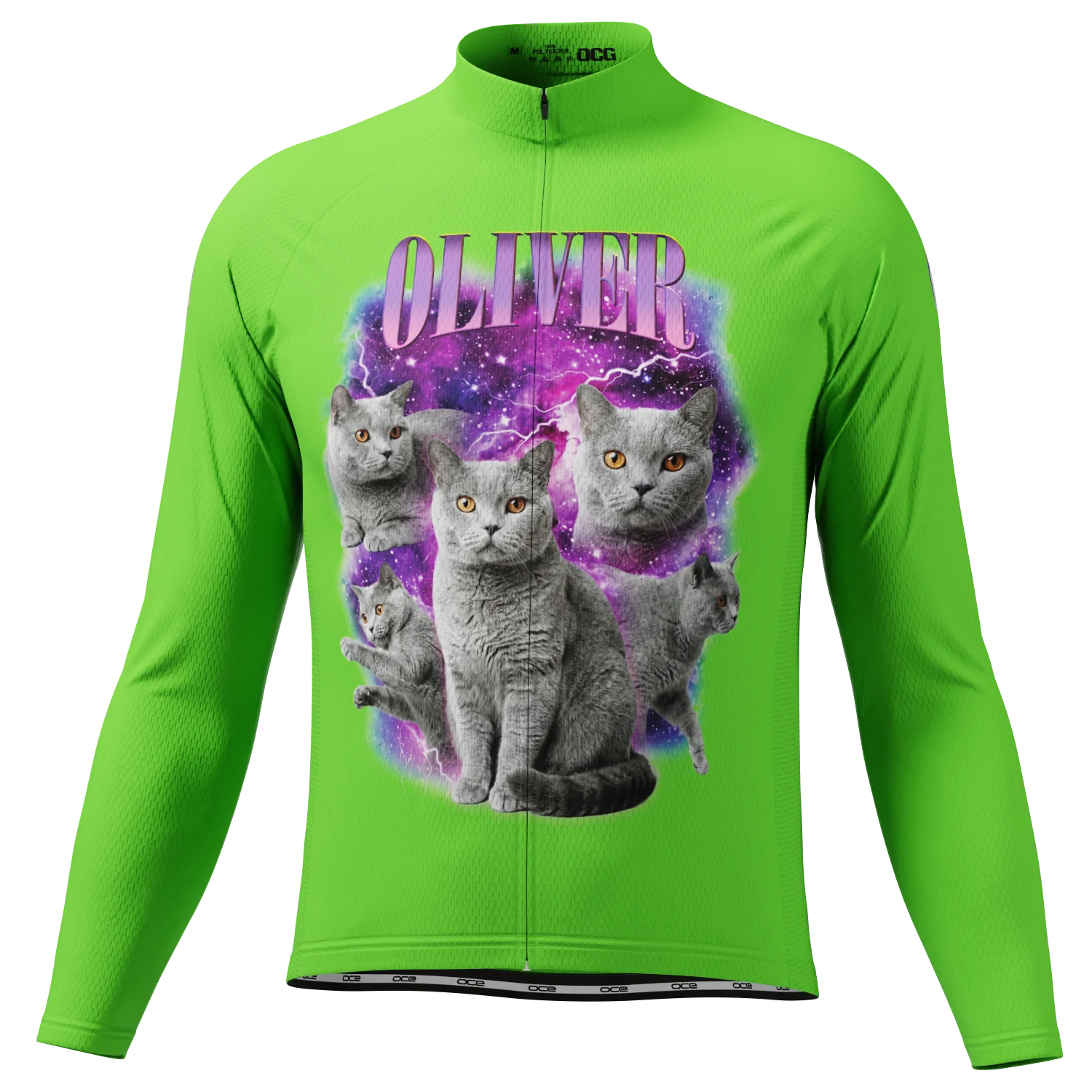 Men's Create Your Own Custom Long Sleeve Cycling Jersey Made-to-Order Performance