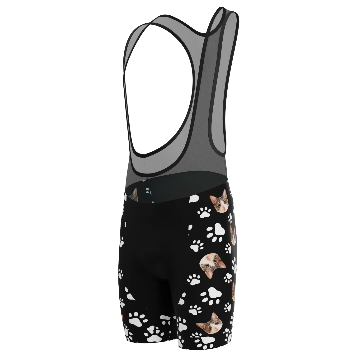 Men's Custom Pet Paws Cycling Bib Personalized & Durable