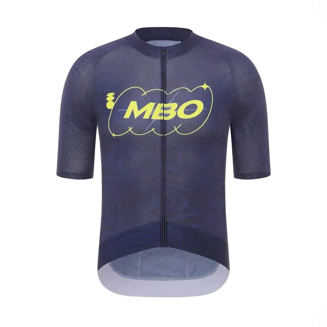 Men's Frontier Pro Cycling Jersey SC301 Neon Axis - Blue Damask
