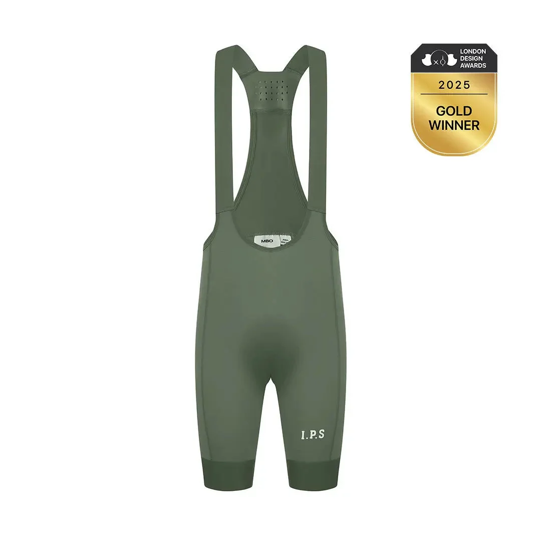 Men's I.P.S Enduro Tech Bib Shorts T501 - Asparagus