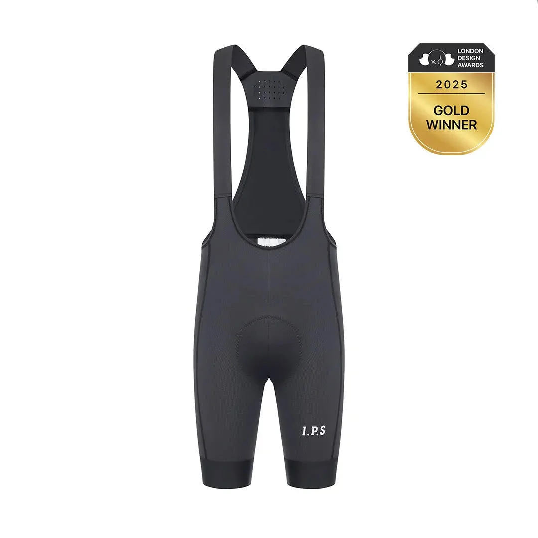 Men's I.P.S Enduro Tech Bib Shorts T501 - Charcoal Gray
