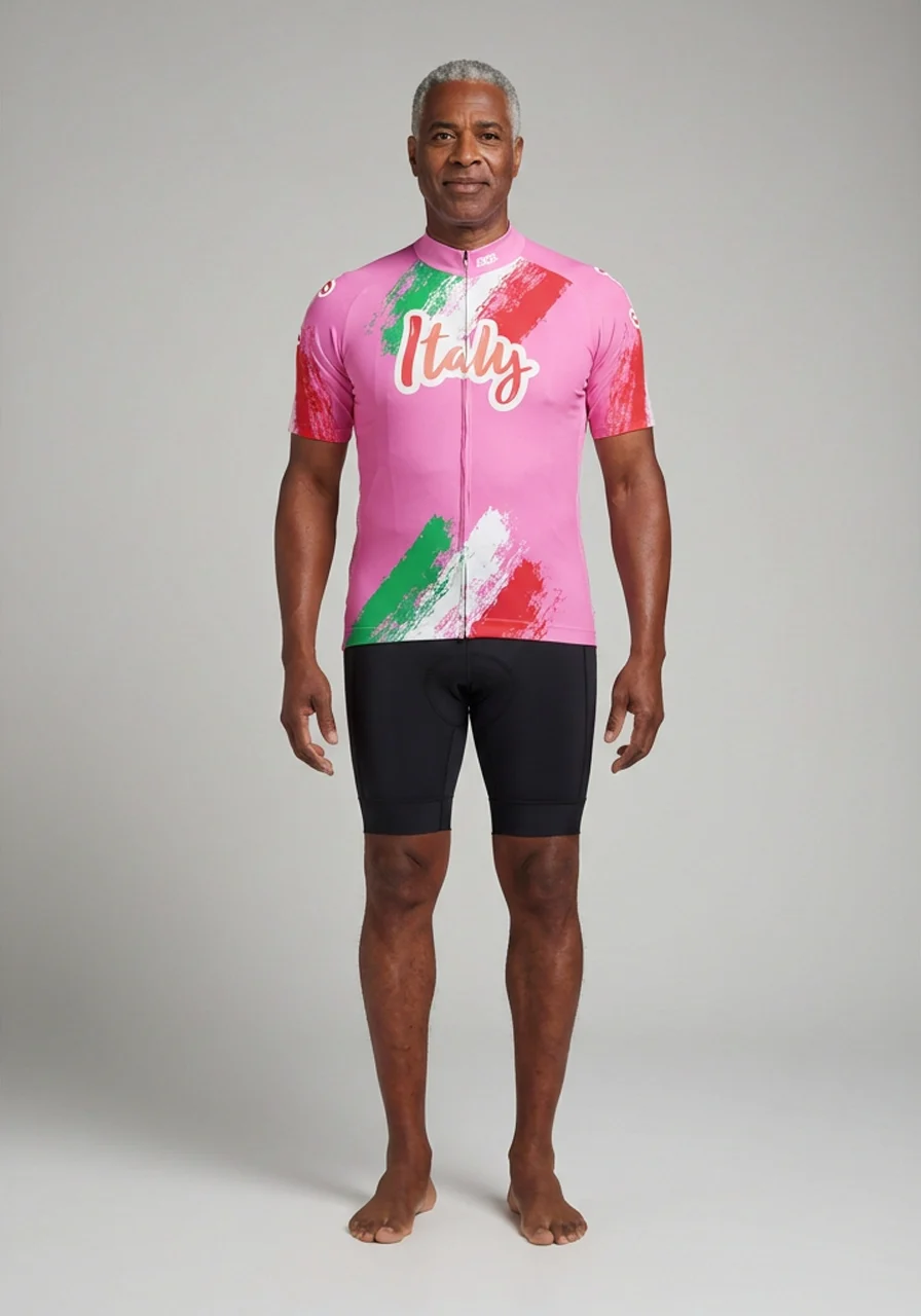 Men's Italy 100 Years Giro D'Italia Short Sleeve Cycling Jersey