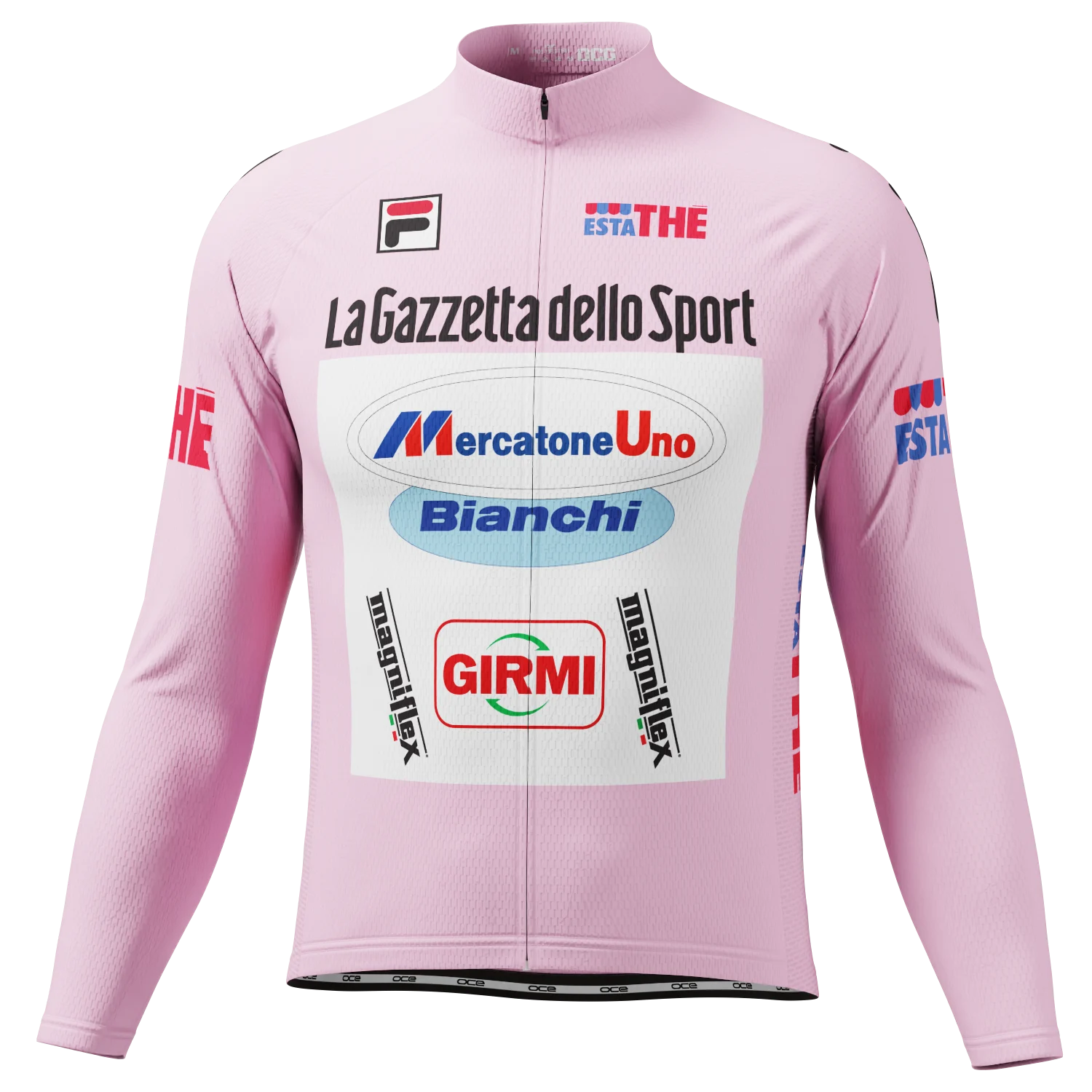 Men's Mercatone Uno Long Sleeve Cycling Jersey Quick-Dry Performance