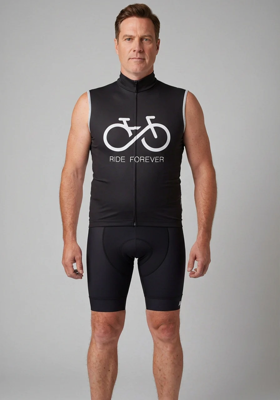Men's Ride Forever Infinity Sleeveless Tech Cycling Jersey