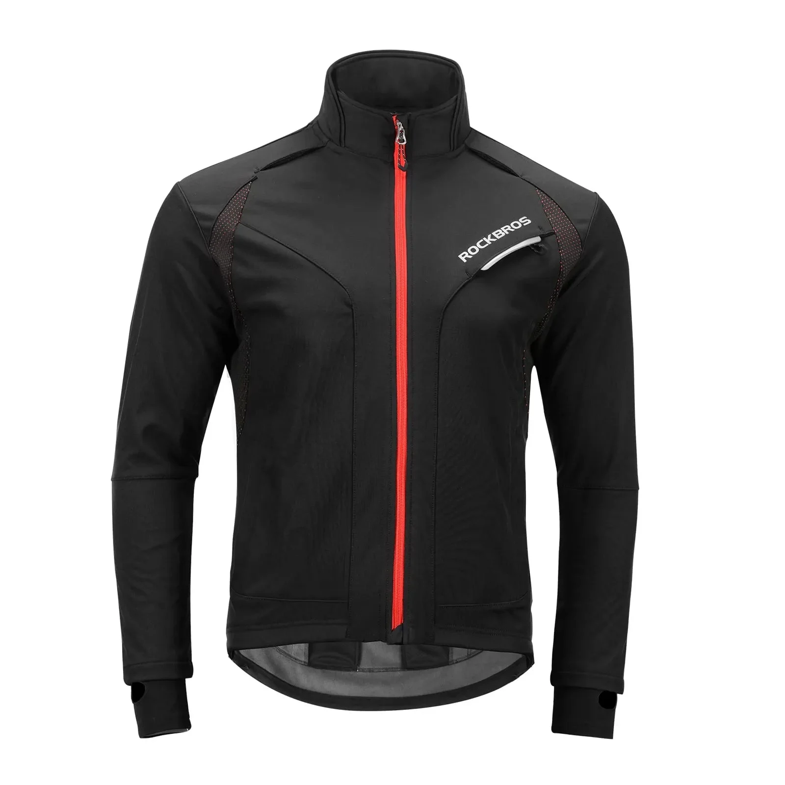 Men’s Thermal Softshell Cycling Jacket 3-Layer Winter Protection