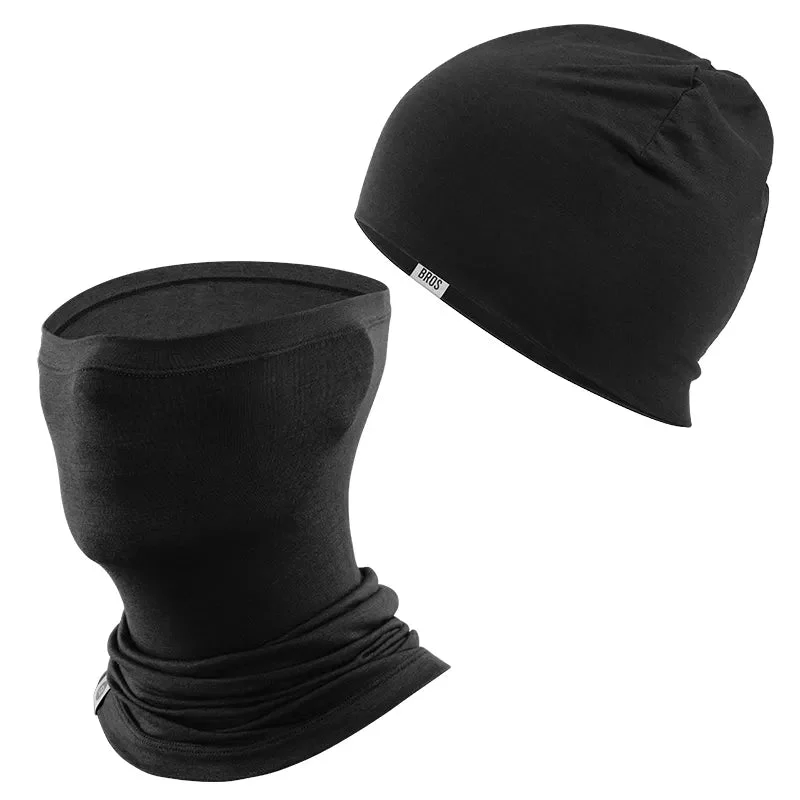 Merino Wool Cycling Cap & Face Mask Bundle