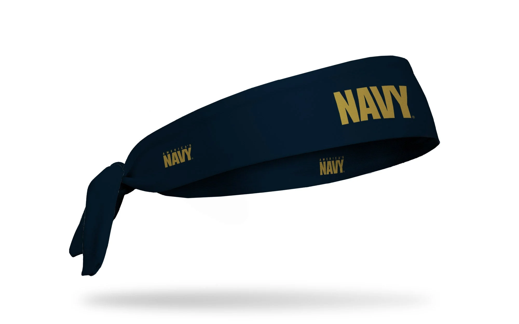 Navy: Wordmark Navy Flex Tie Headband