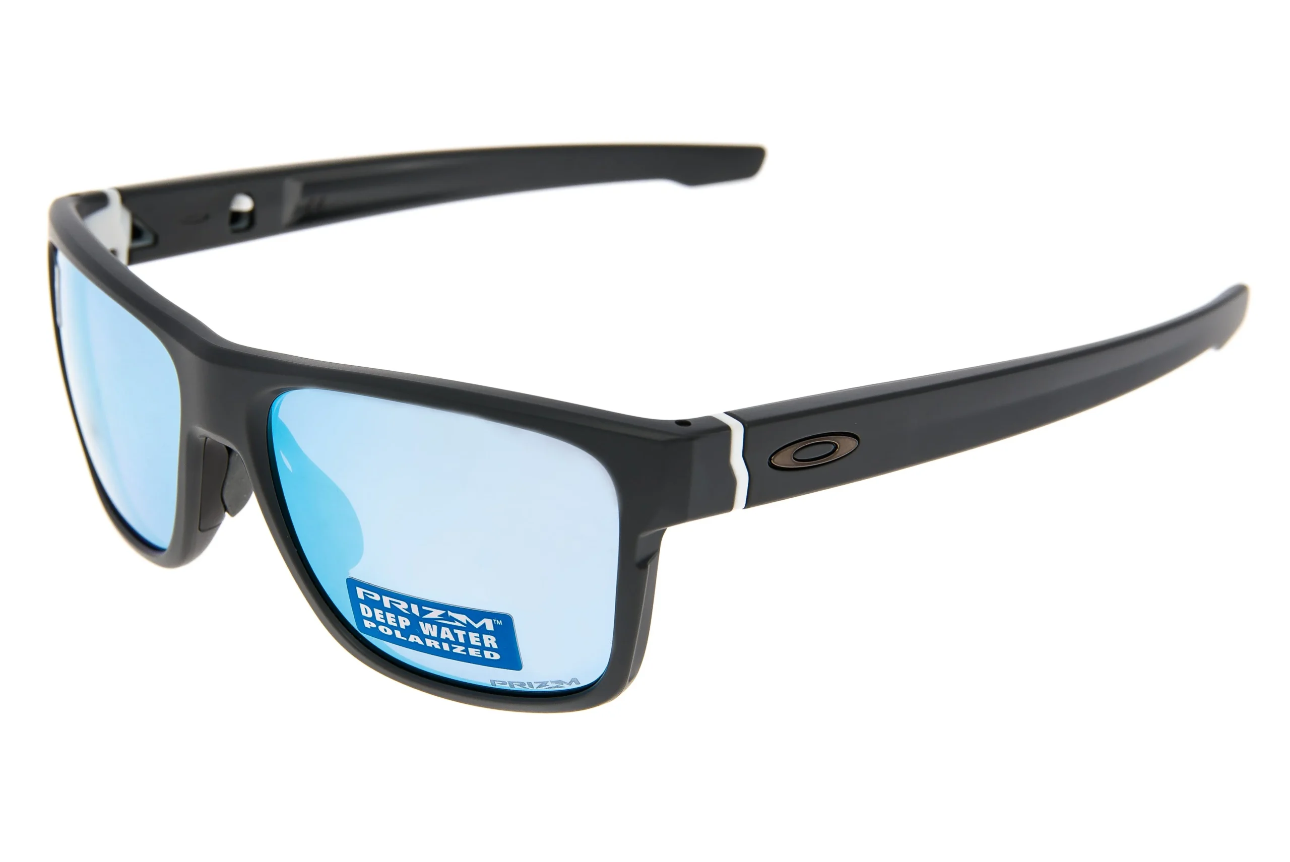 Oakley Crossrange Sunglasses Matte Gray Frame Prizm Deep Water Polarized Lens