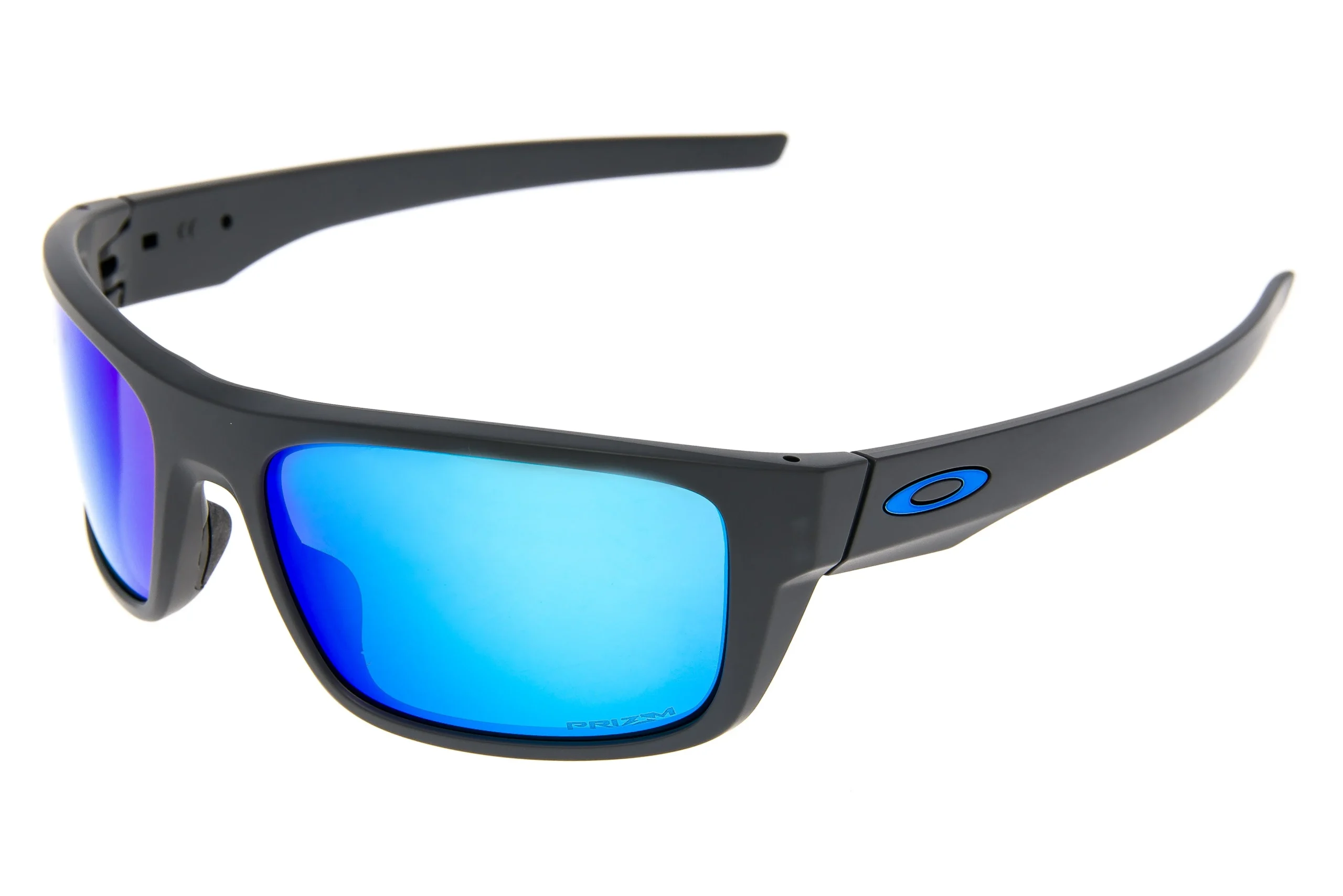 Oakley Drop Point Sunglasses Matte Gray Frame Prizm Sapphire Polarized Lens