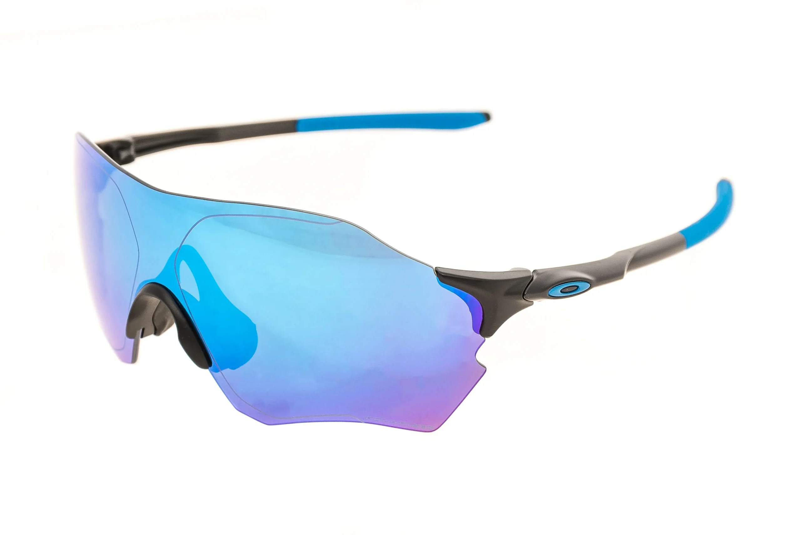 Oakley EvZero Path Sunglasses Black Frame Sapphire Polarized Lens - Excellent