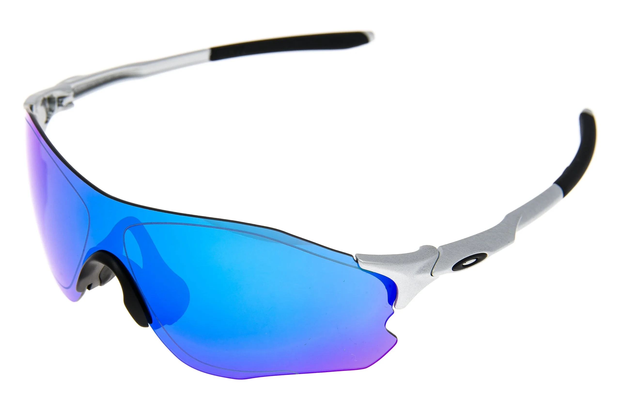 Oakley EVZero Path Sunglasses Silver Frame Sapphire Iridium Lens
