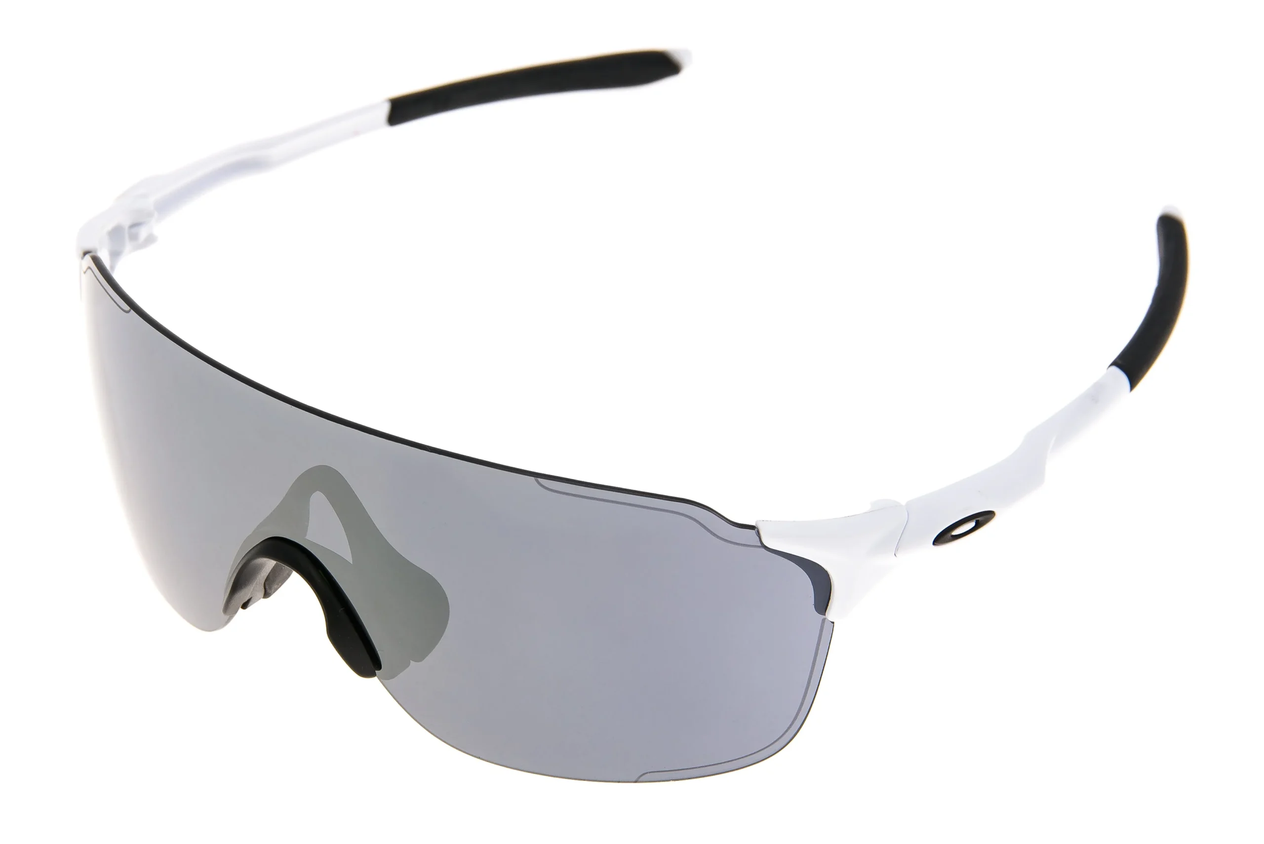 Oakley EVZero Stride Sunglasses Matte White Frame Black Iridium Lens