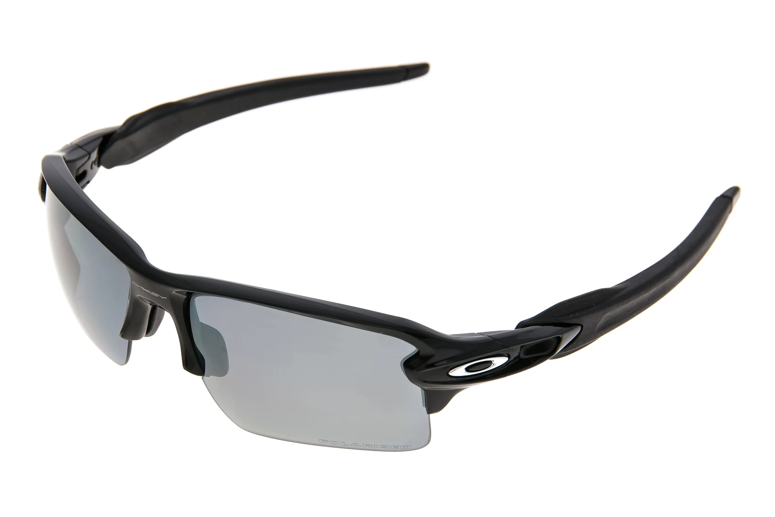 Oakley Flak 2.0 Sunglasses Polished Black Frame Polarized Black Lens