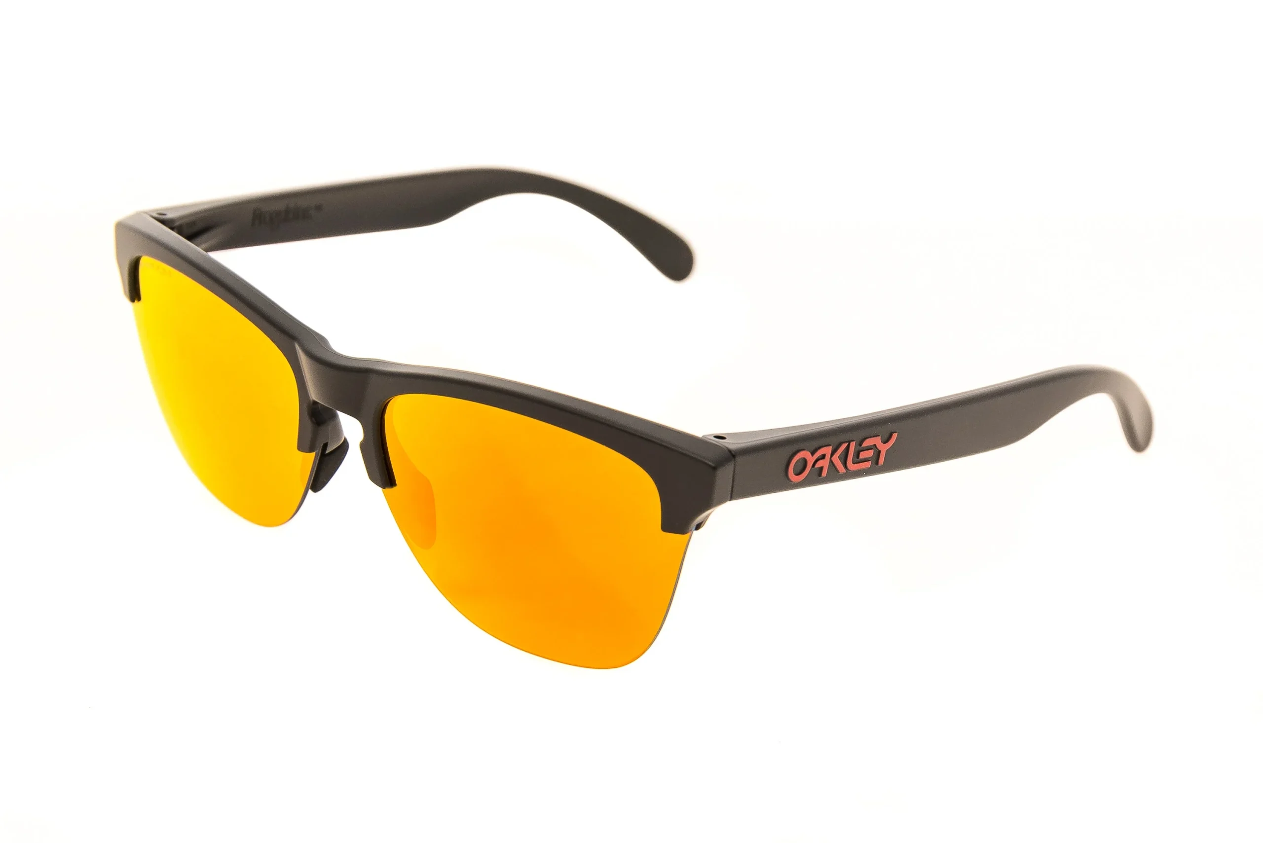 Oakley Frogskins Lite Sunglasses Matte Black Frame Prizm Ruby Lens