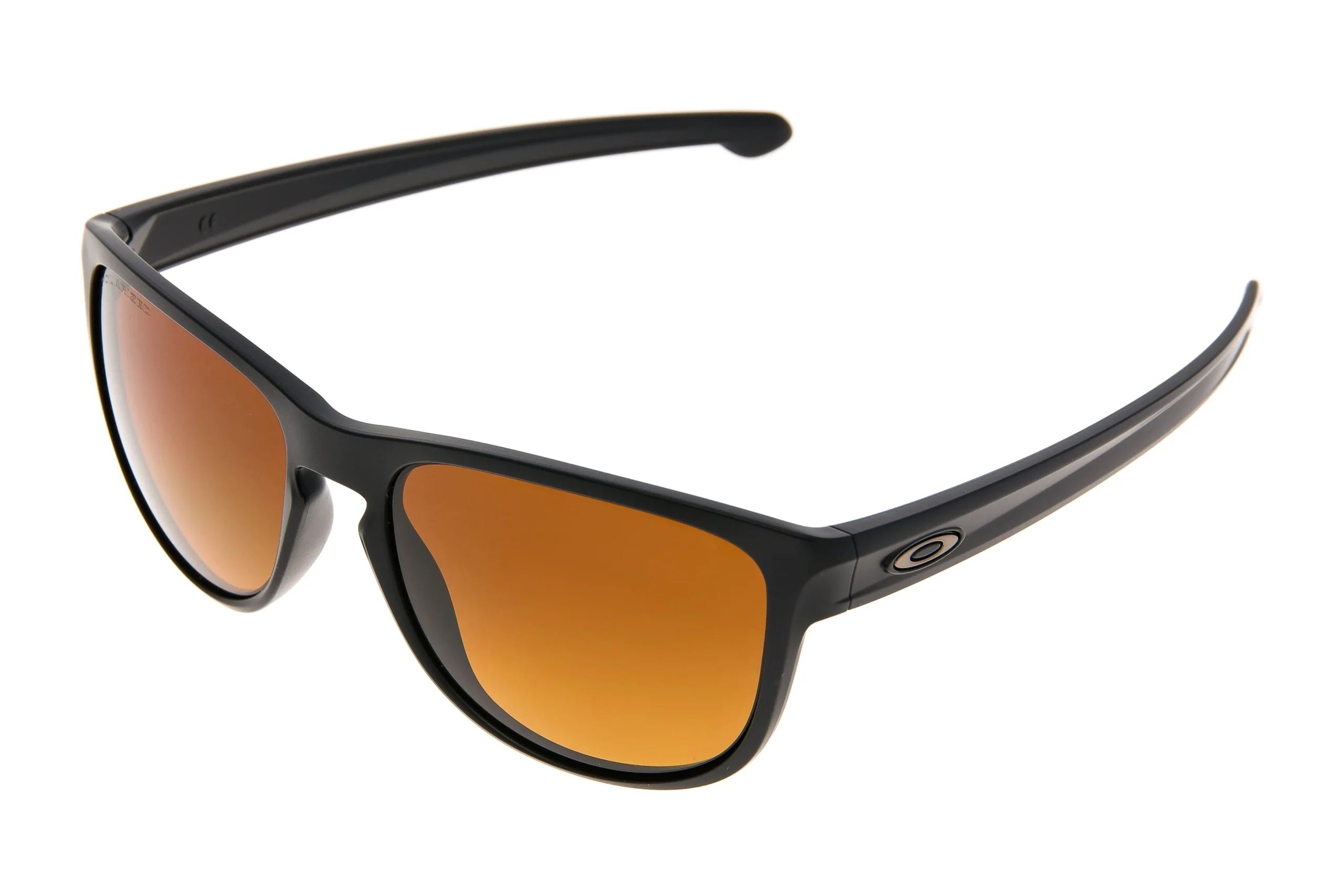 Oakley Sliver R Sunglasses Matte Black Frame Brown Gradient Polarized Lens
