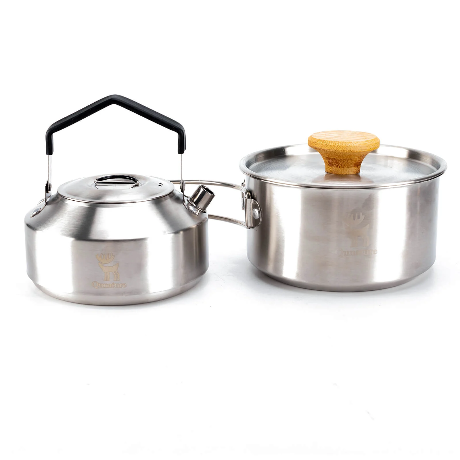 Outdoor Stainless Steel Folding Cookware Set