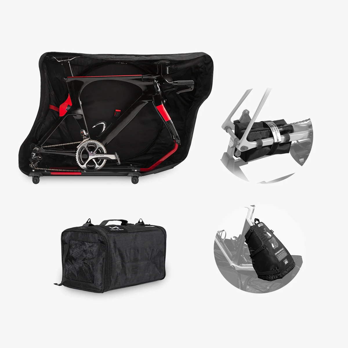 PAQUETE BOLSA TRANSPORTE BICI TRI - EXTRA PROTECCIÓN