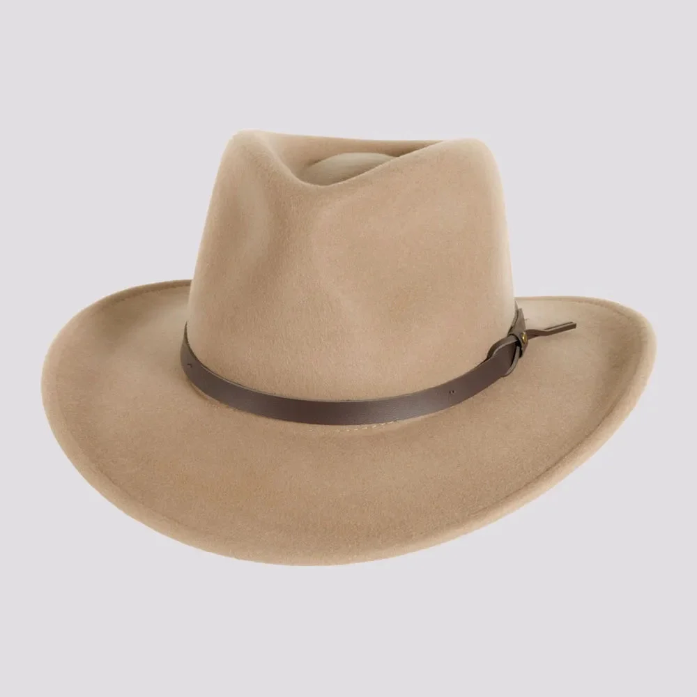Pathfinder | Mens Putty Wool Felt Outback Hat