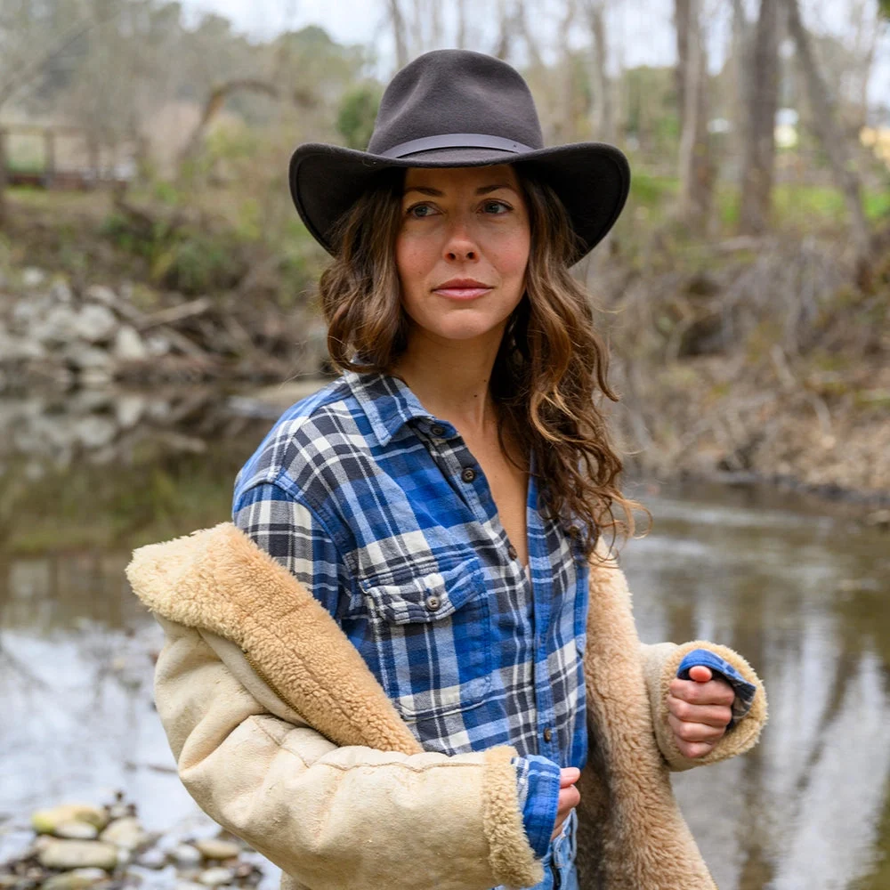 Pathfinder | Womens Chocolate Wool Felt Outback Hat
