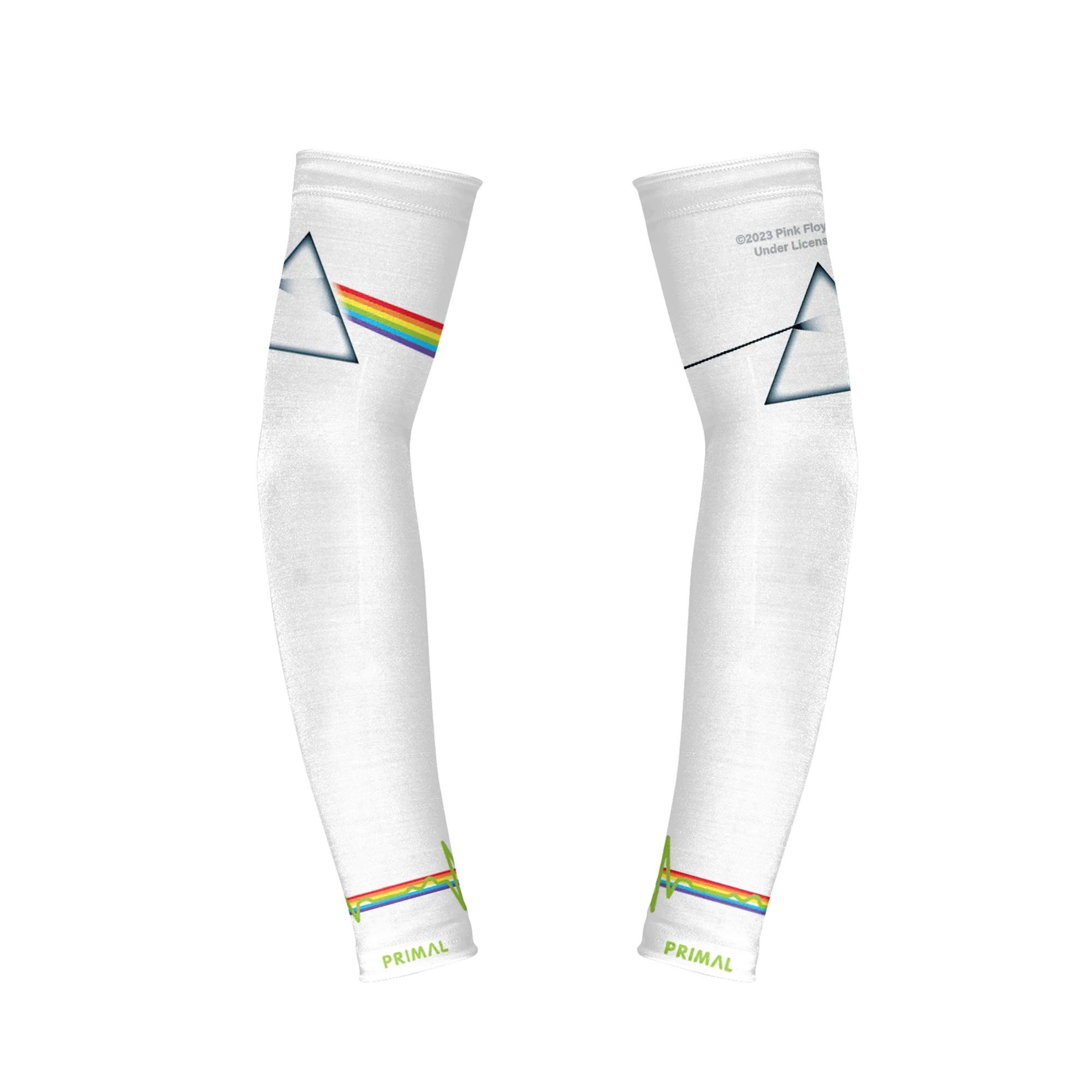 Pink Floyd White Dark Side of the Moon Arm Warmers