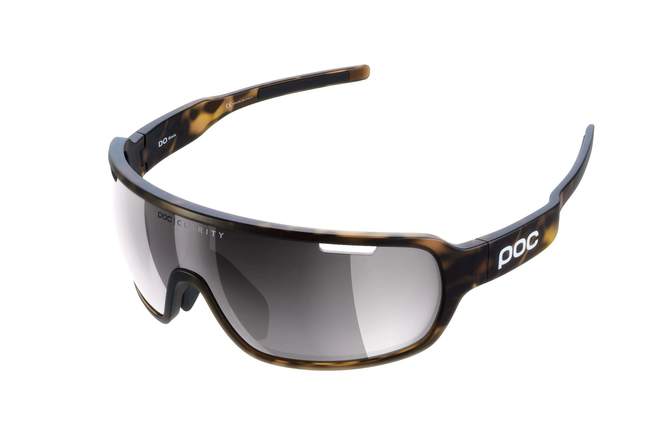 POC DO Blade Clarity Sunglasses Tortoise Brown Frame Violet Silver Lens