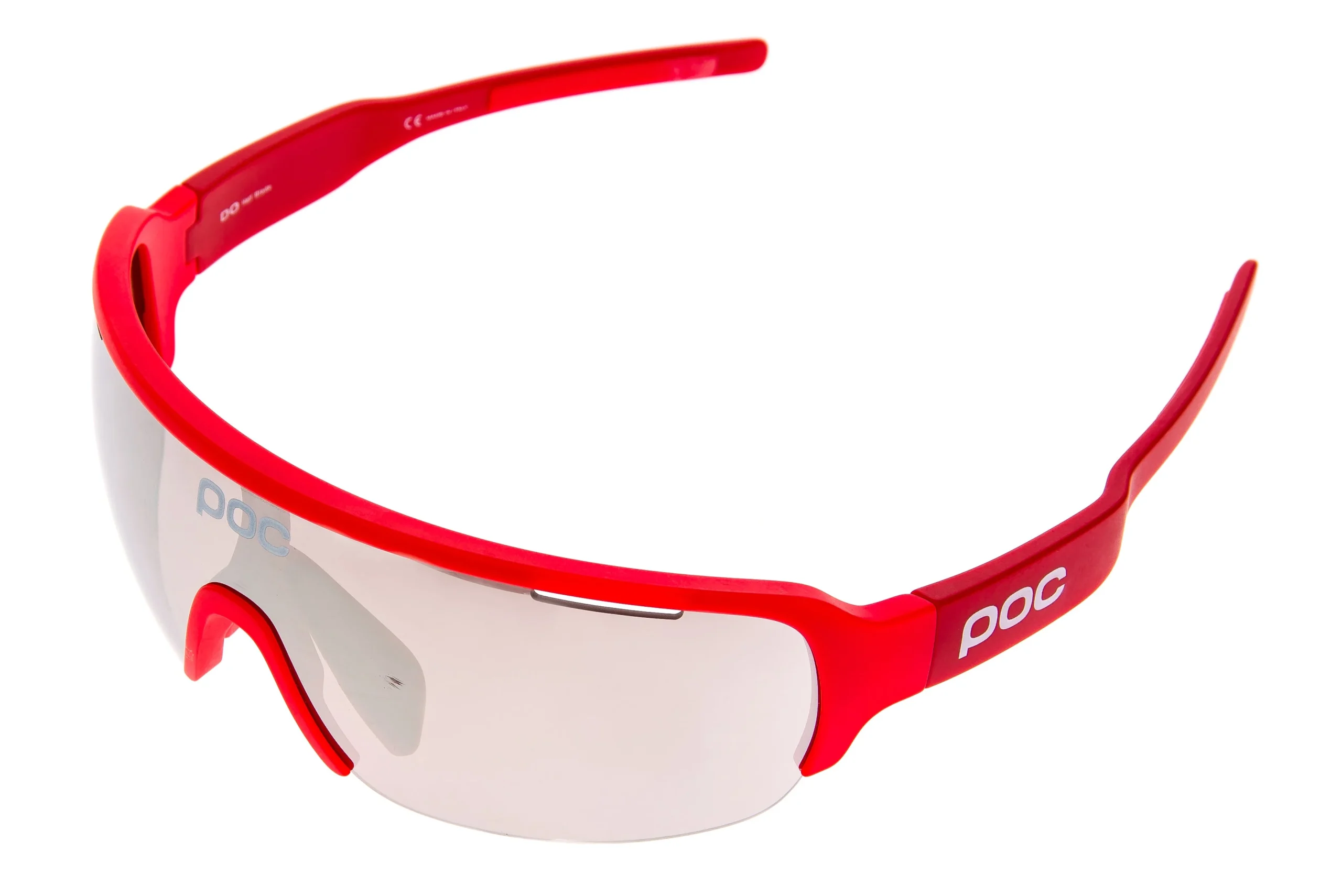 POC DO Half Blade Sunglasses Bhorium Red Frame Violet/Silver Lens