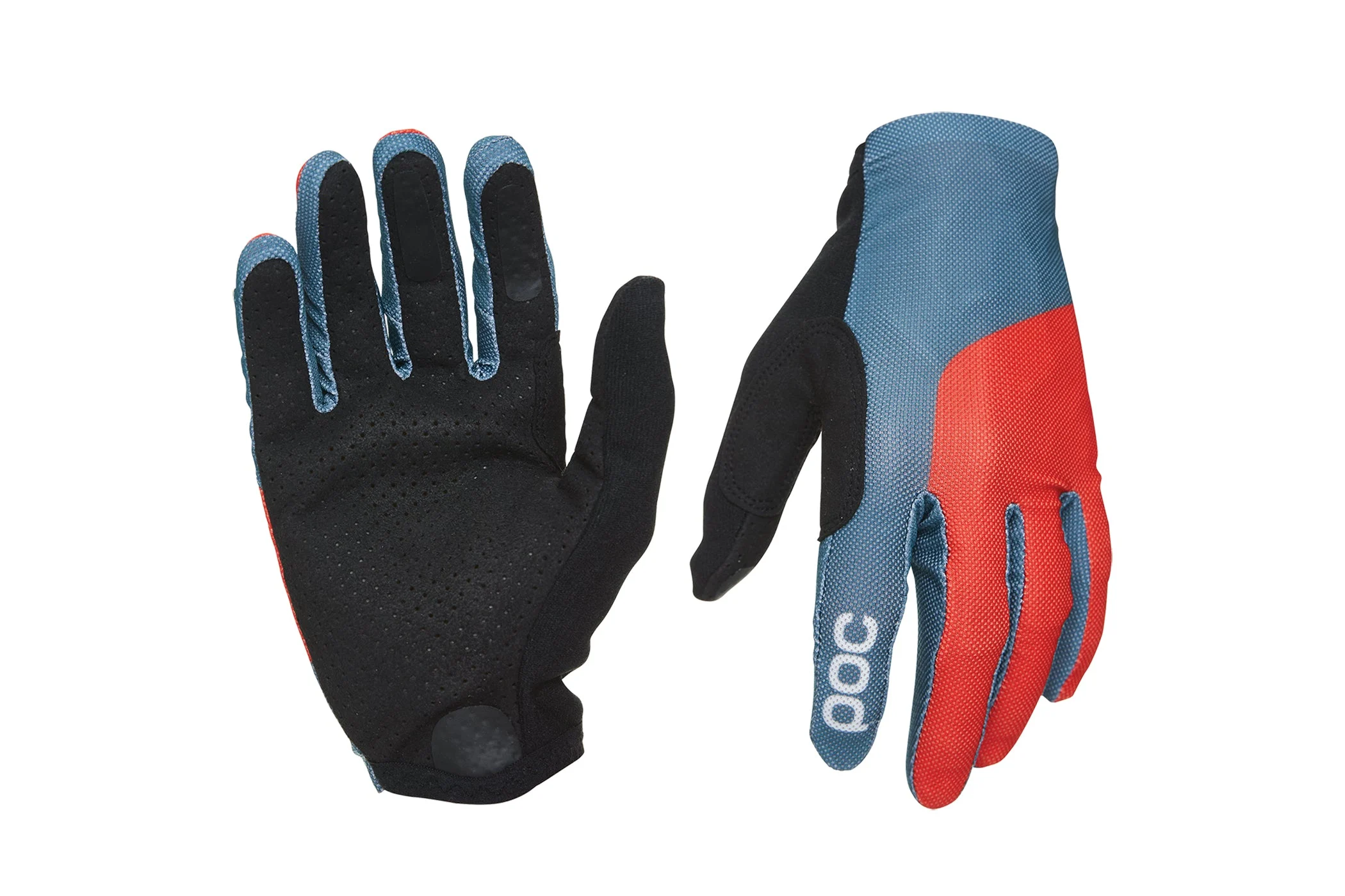 POC Essential Mesh Gloves Cubane Blue/Prismane Red