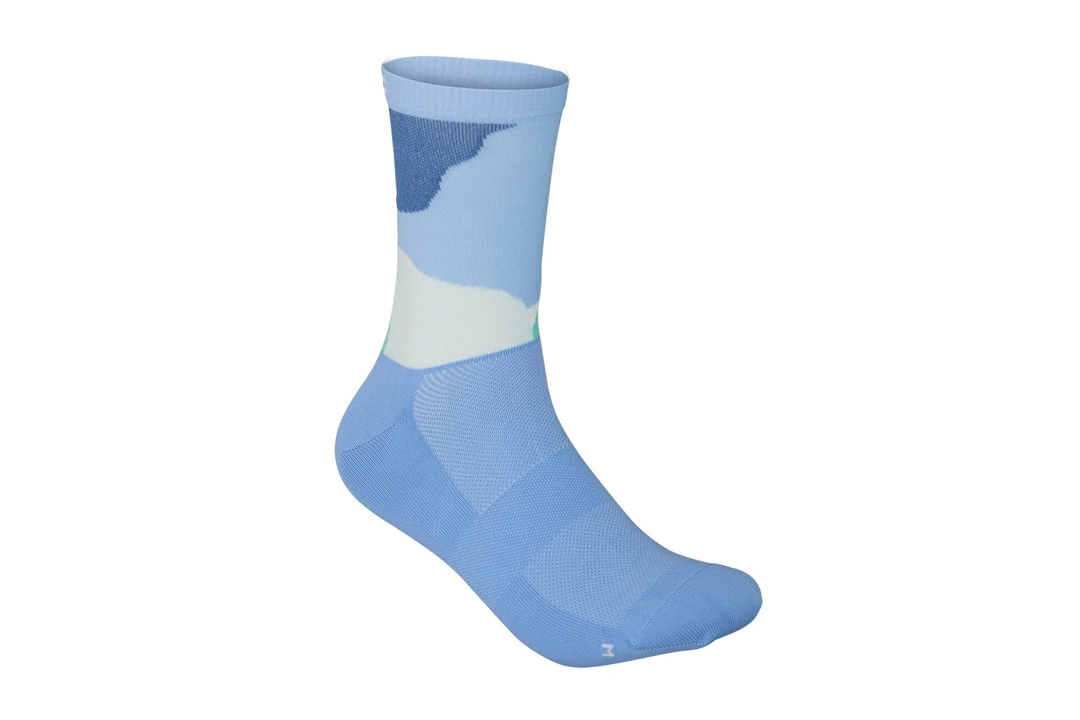 POC Essential Print Sock Color Splashes Multi Basalt Blue Medium