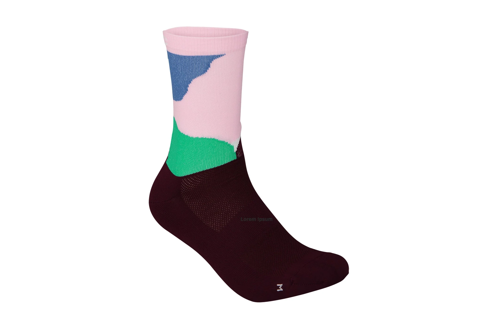POC Essential Print Sock Color Splashes Multi Opal/Basalt Medium