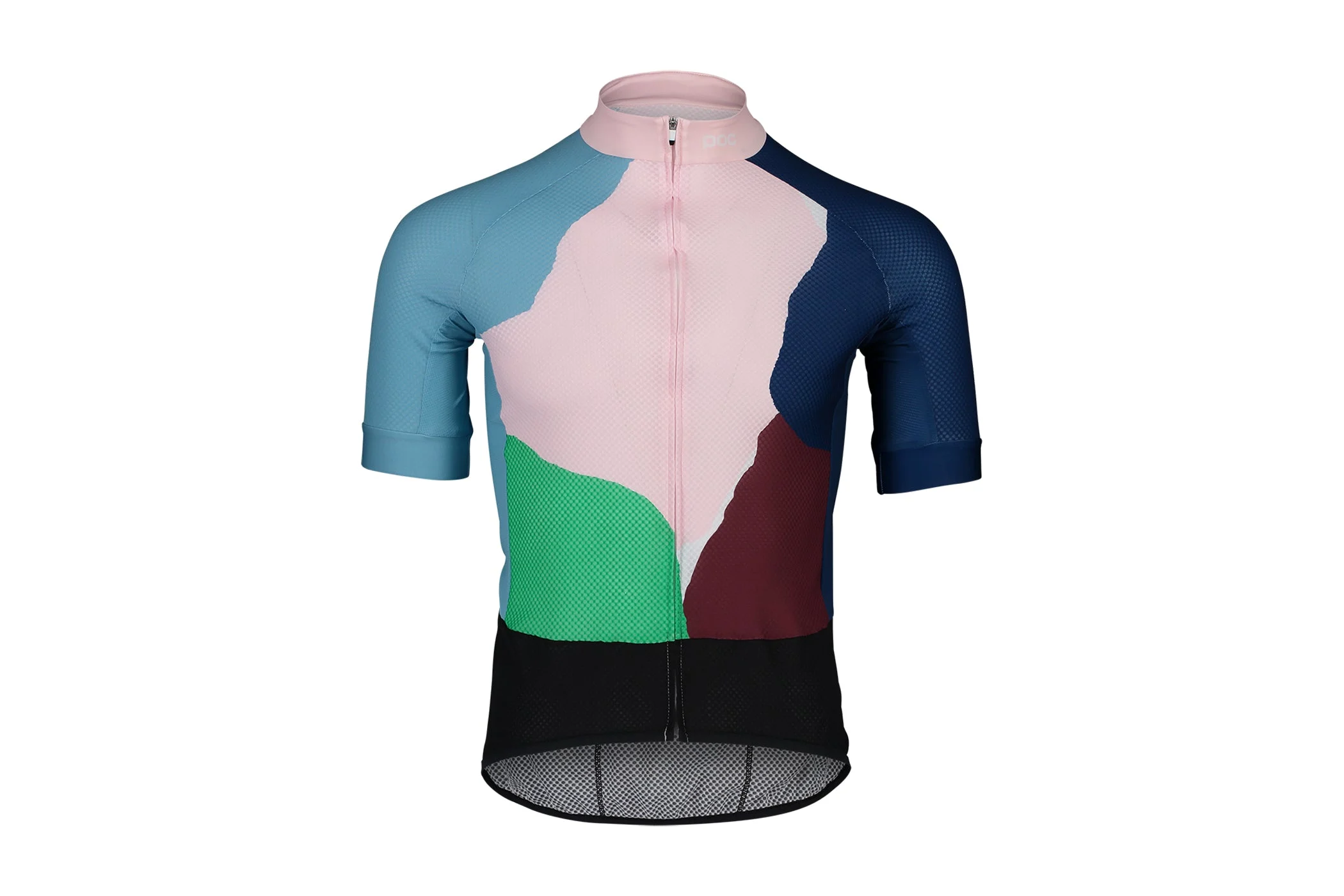 POC Essential Road Print Jersey Color Splashes Multi Opal/Basalt Medium