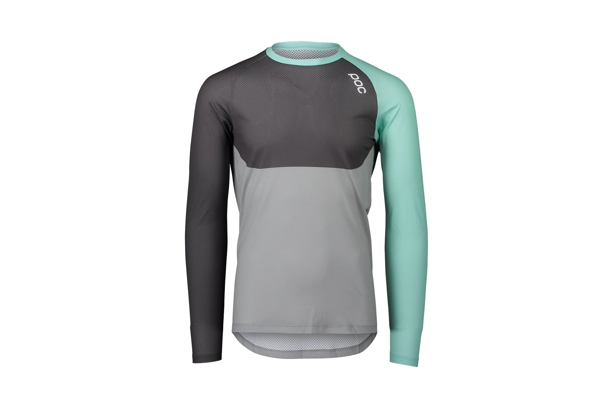 POC MTB Pure LS Jersey Lt Fluorite Green/Sylvanite Grey/Alloy Grey Medium
