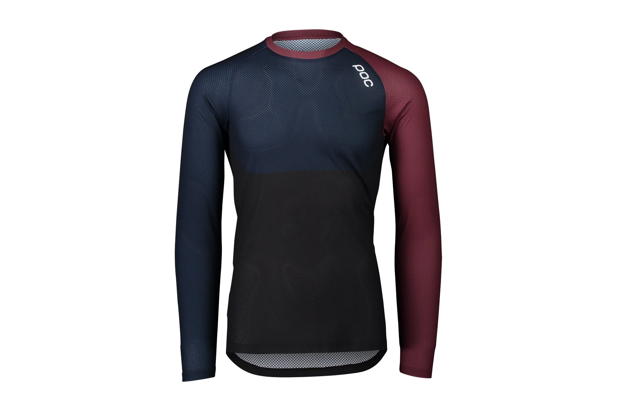 POC MTB Pure LS Jersey Propylene Red/Turmaline Navy/Uranium Black