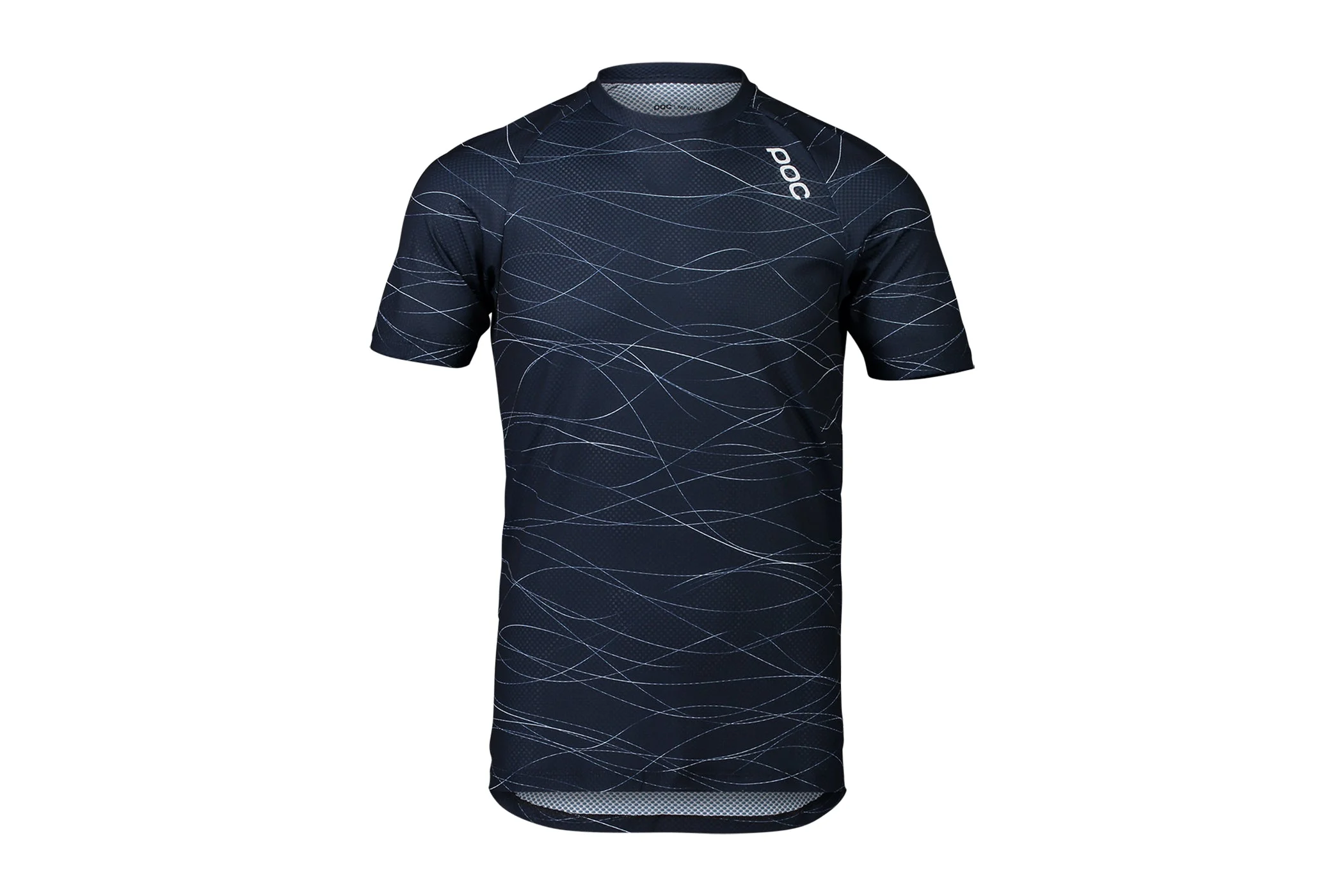 POC MTB Pure Tee Lines Turmaline Navy