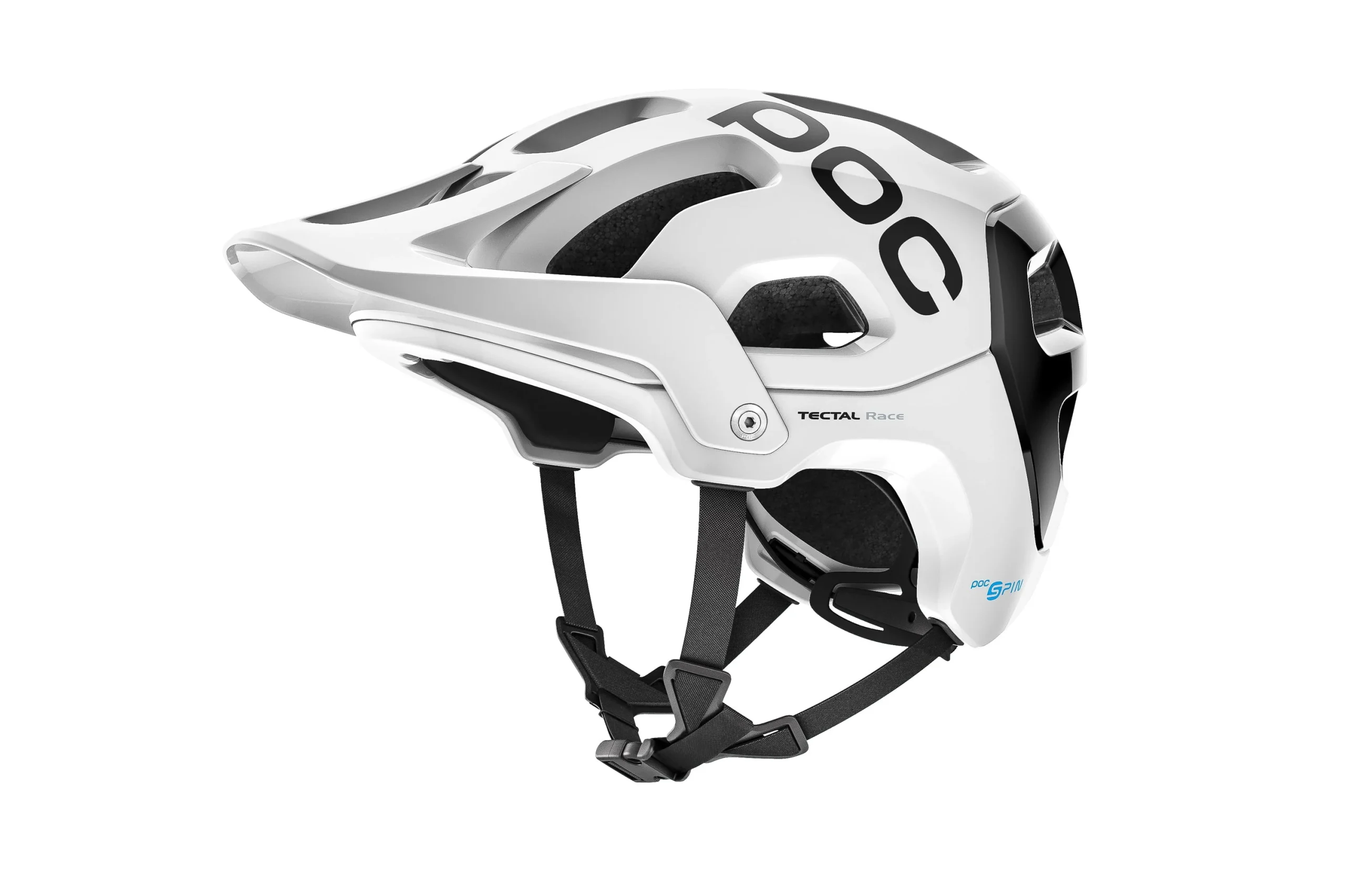 POC Tectal Race Spin Bike Helmet Hydrogen White/Uranium Black