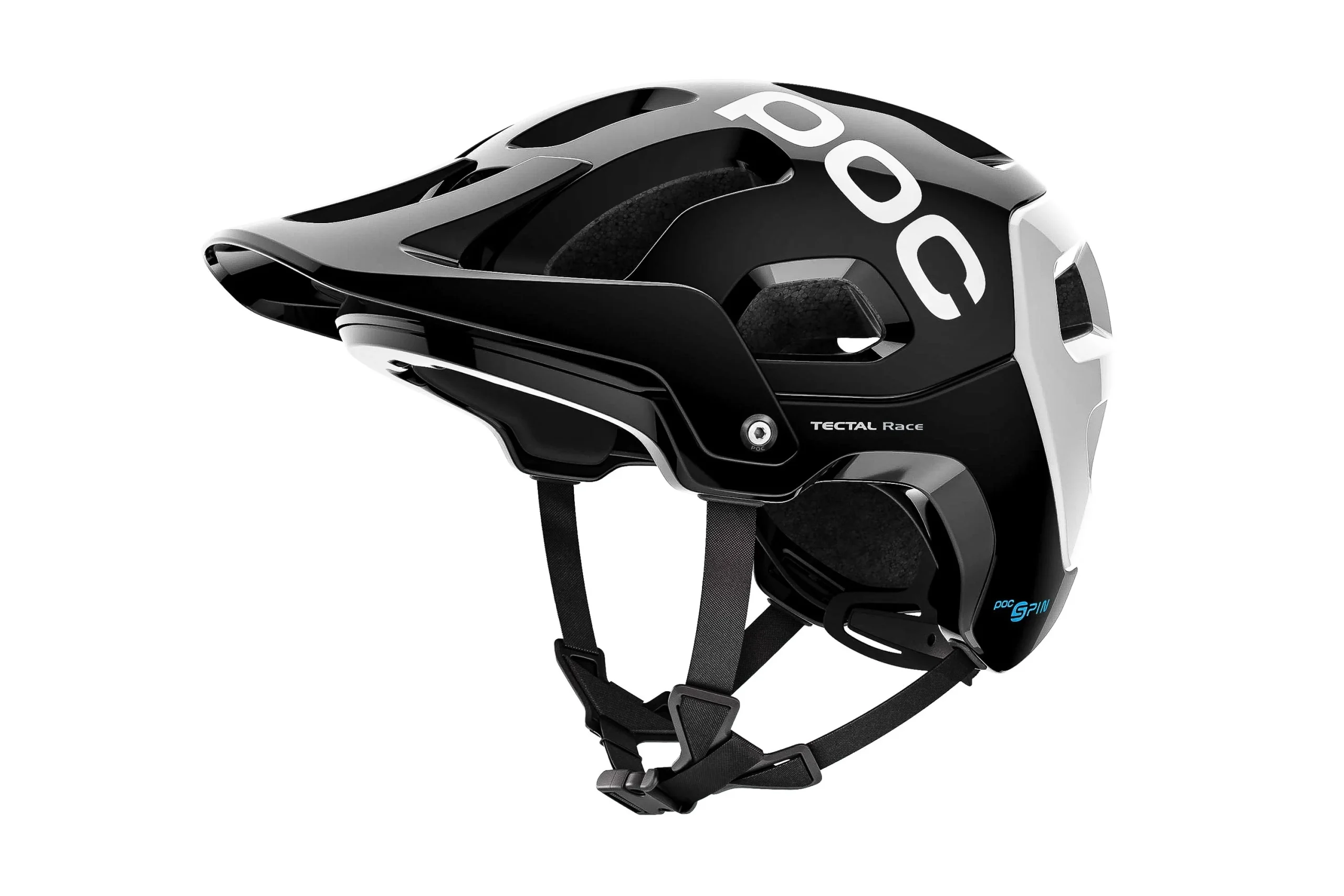 POC Tectal Race SPIN Bike Helmet Uranium Black/Hydrogen White