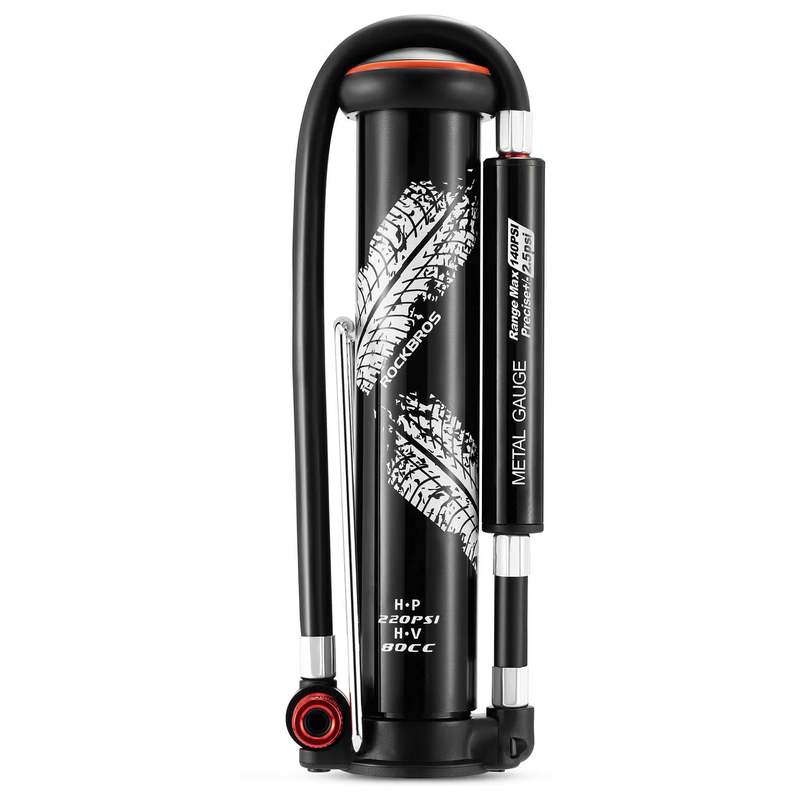 Pocket-Sized T-Valve Bike Pump 220PSI