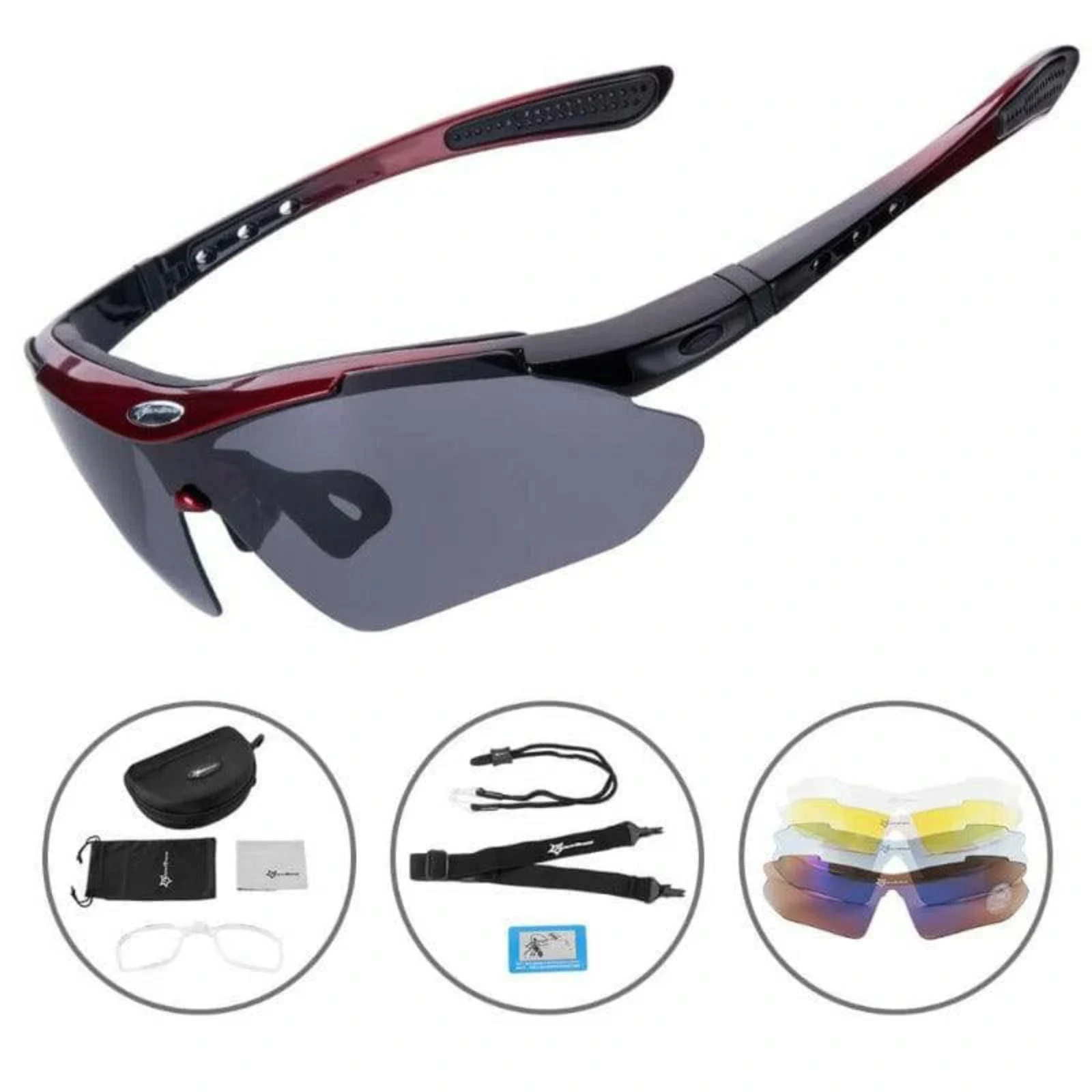 Polarised Sunglasses With 4 Interchangeable Lens UV400