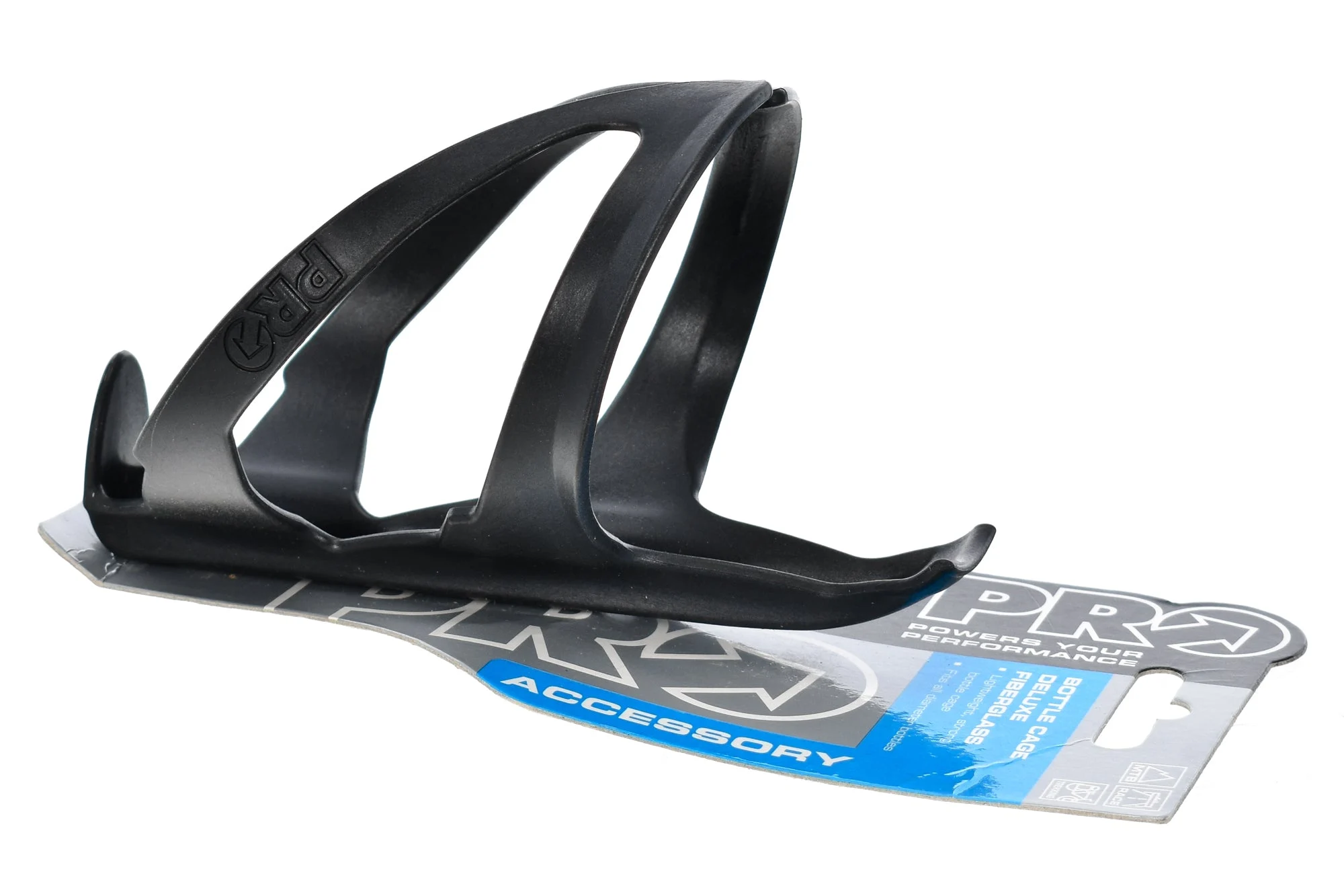 Pro Deluxe Fiberglass Water Bottle Cage Black