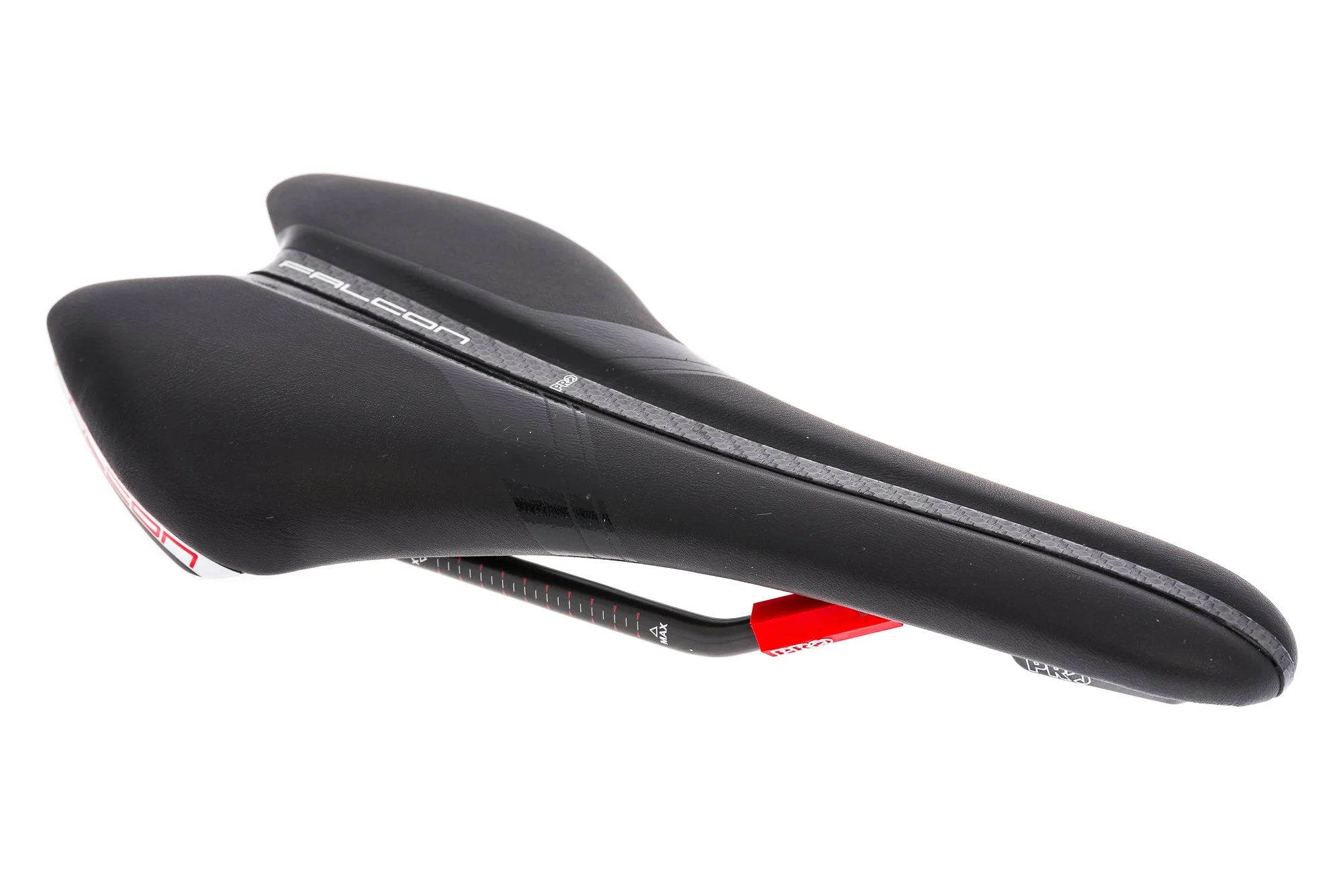 PRO Falcon Saddle 132mm 7x9mm Carbon Rails Black