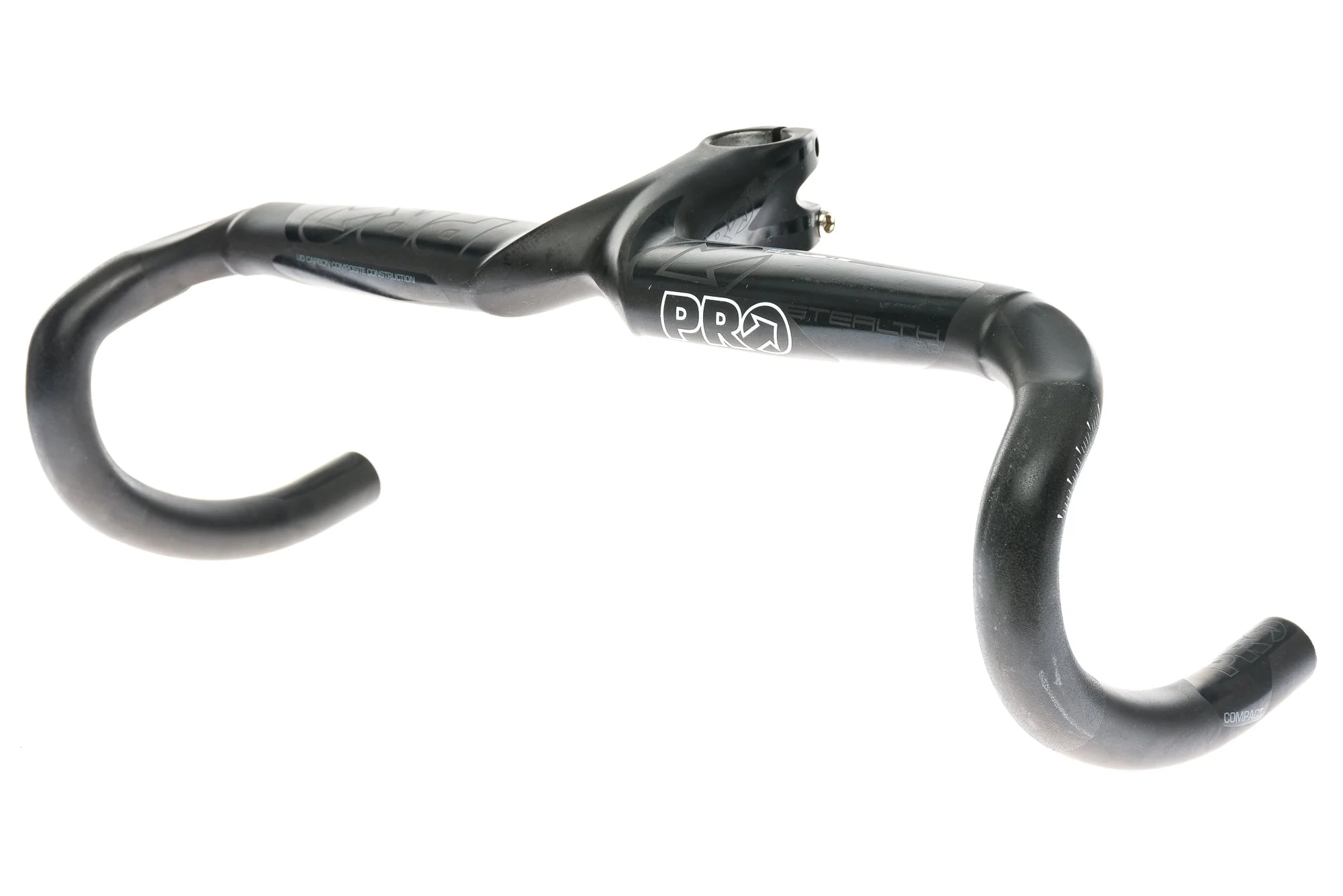 PRO Stealth Evo Integrated Handlebar 42cm x 90mm Stem Carbon Black