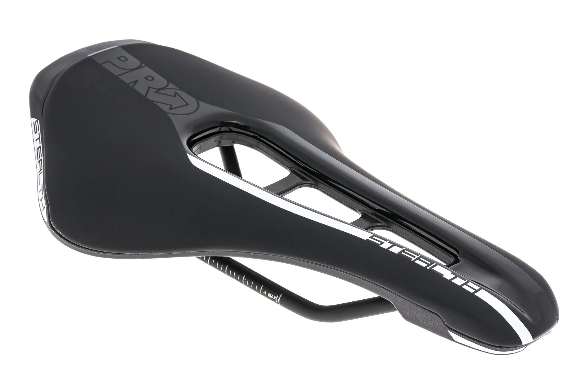 PRO Stealth Saddle 152mm Steel Rails Black