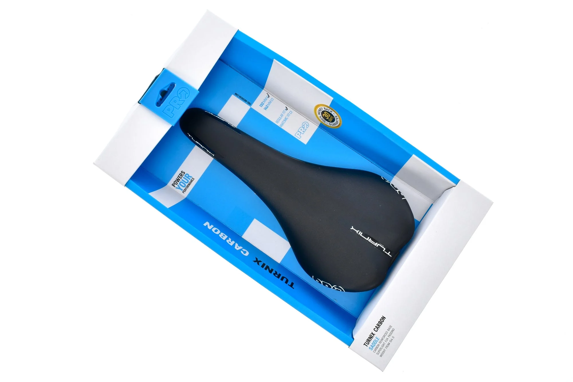 Pro Turnix Carbon Saddle 132mm Carbon Rails Black