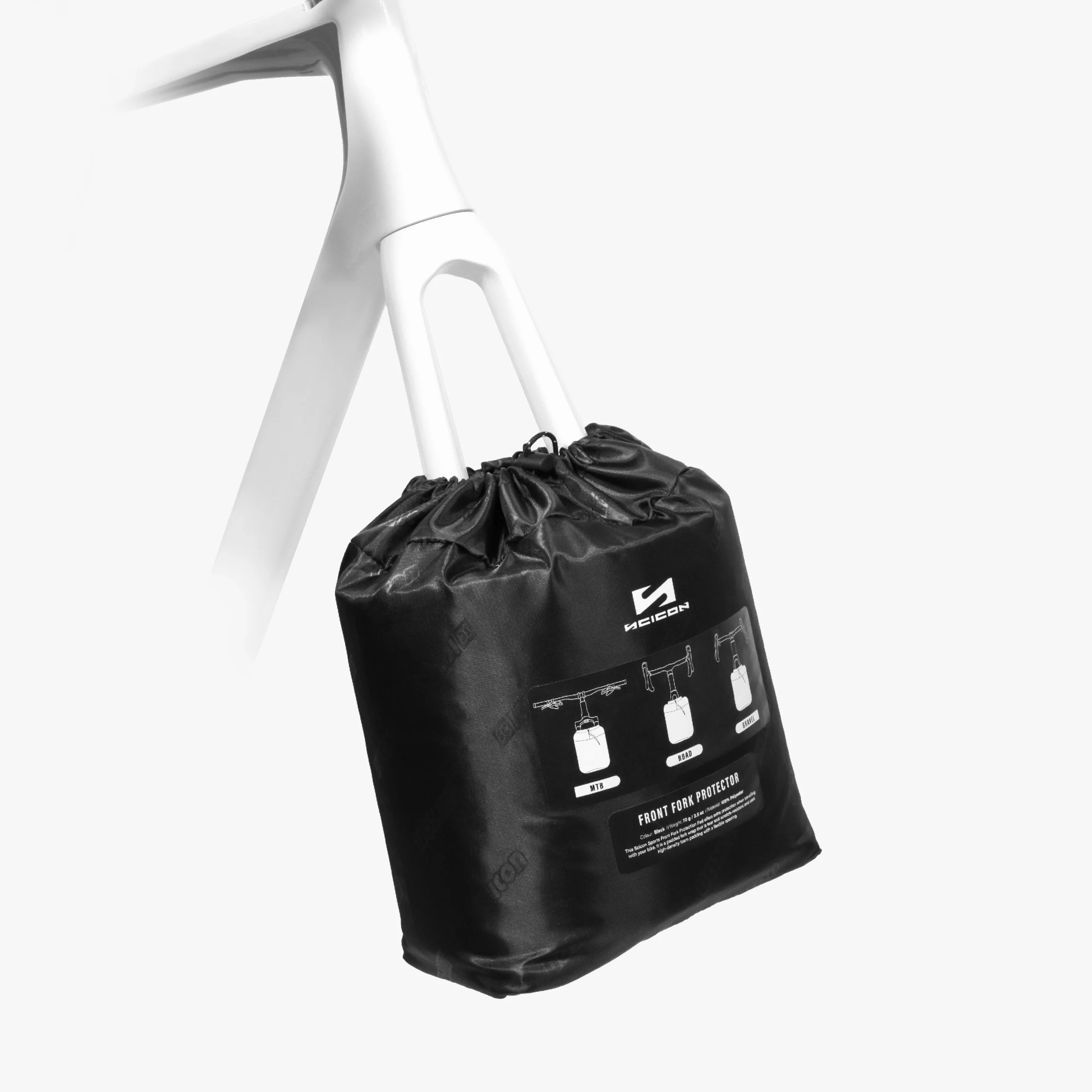 Protector de horquilla para cuadros de bicicleta