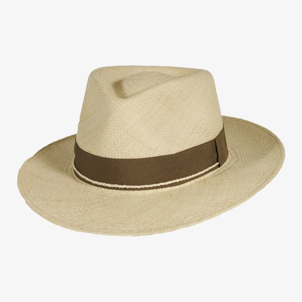Quito | Mens Natural Woven Genuine Panama Hat