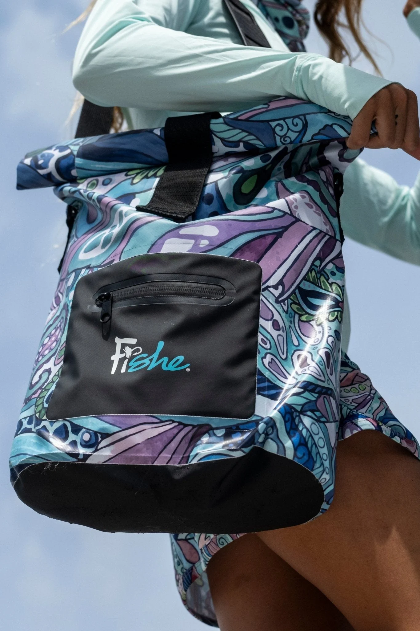 Radiant Redfish Roll Tote Dry Bag