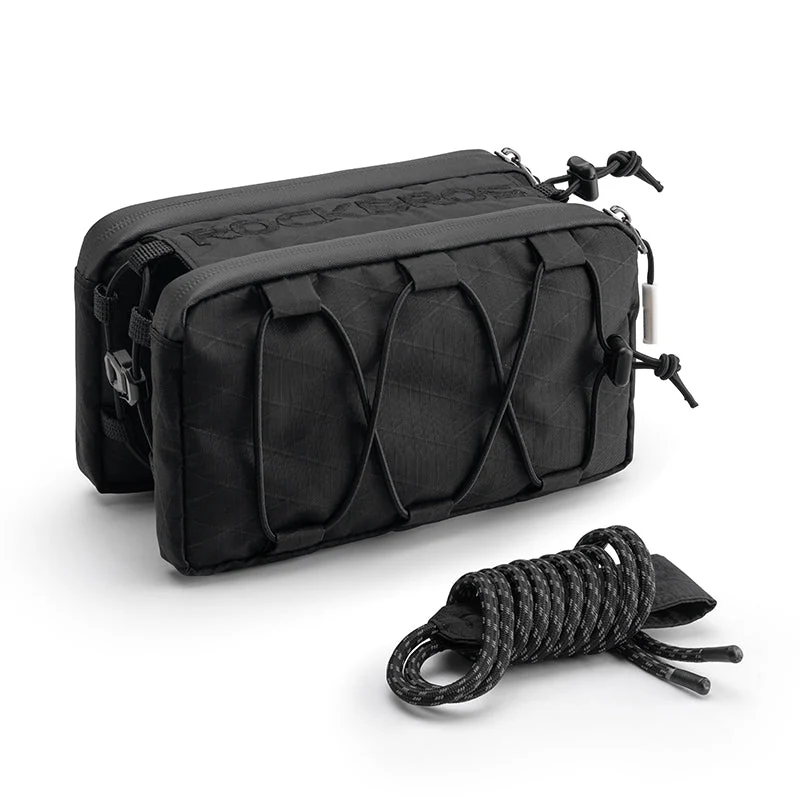 ROCKBROS Bike Bicycle Cycling Frame Bag 1L Adjustable Narrow Side Drawstring