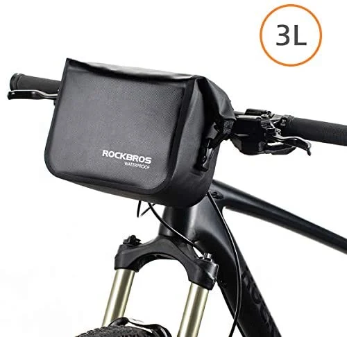 ROCKBROS Bike Handlebar Bag Waterproof 3L (Strap Mount Only)