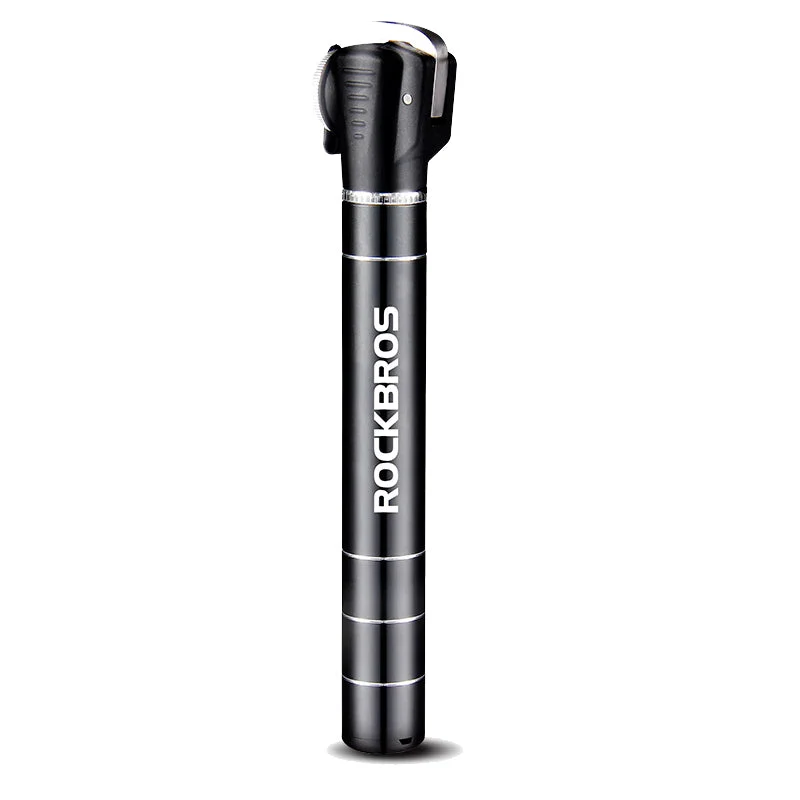 ROCKBROS One-Way Dual Valve Mini Bike Pump in Black